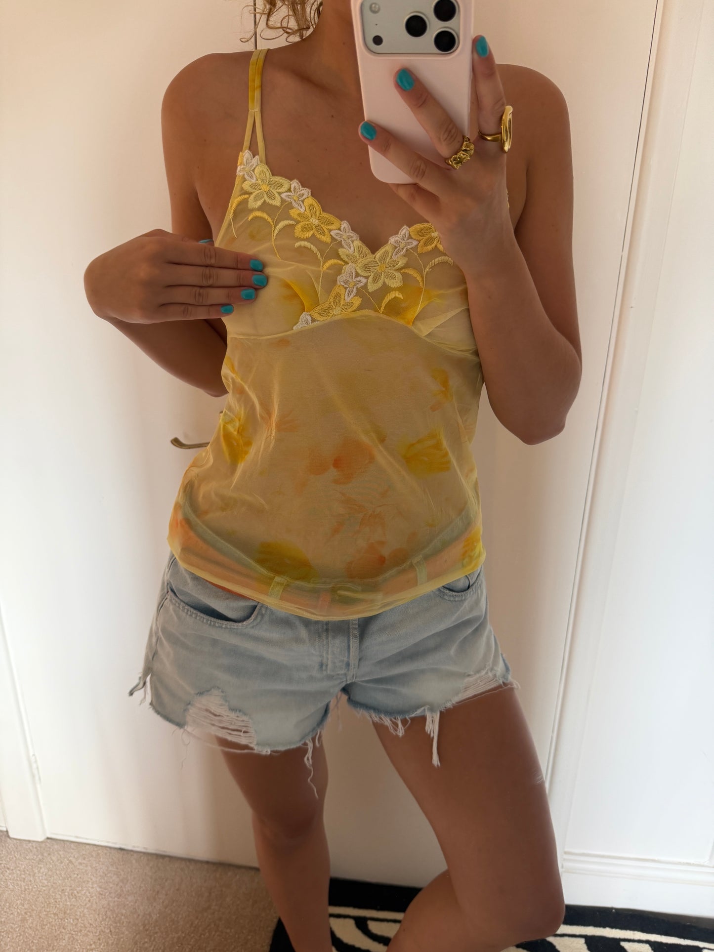 yellow cami