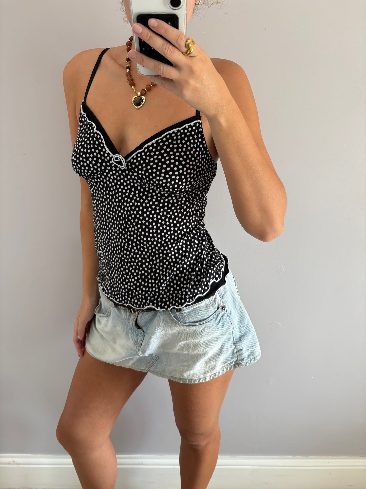 polka dot cami