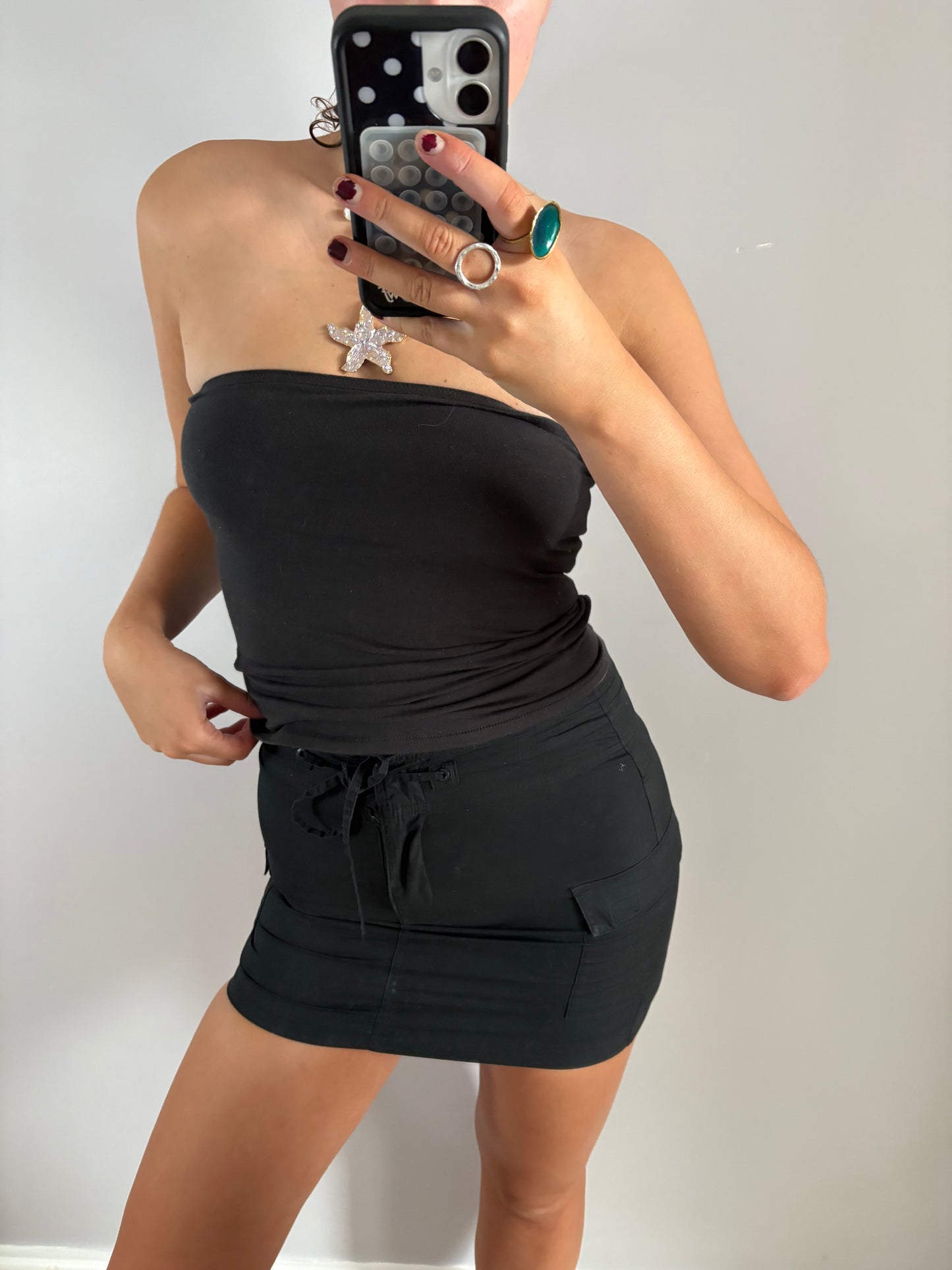 cargo mini skirt