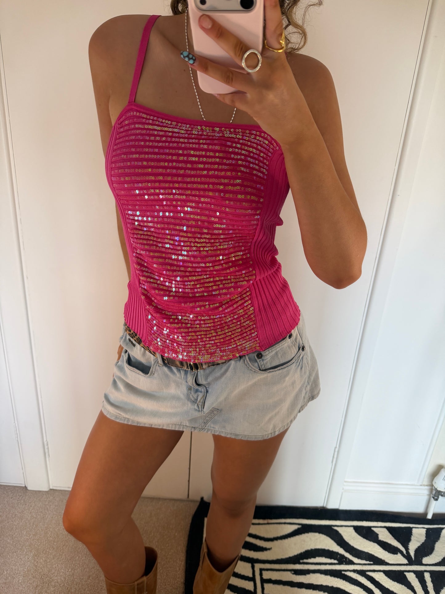sequin cami