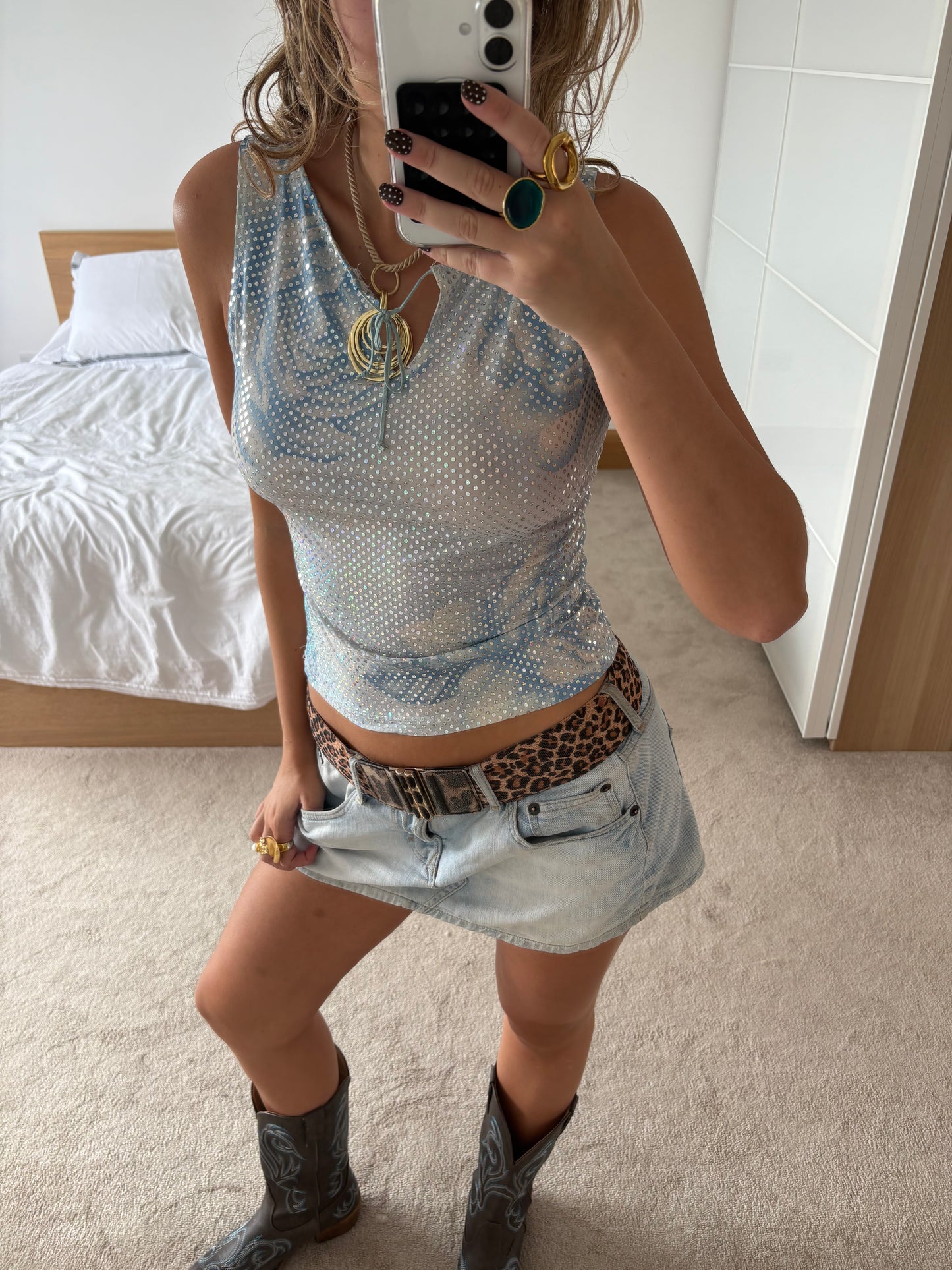glitter top
