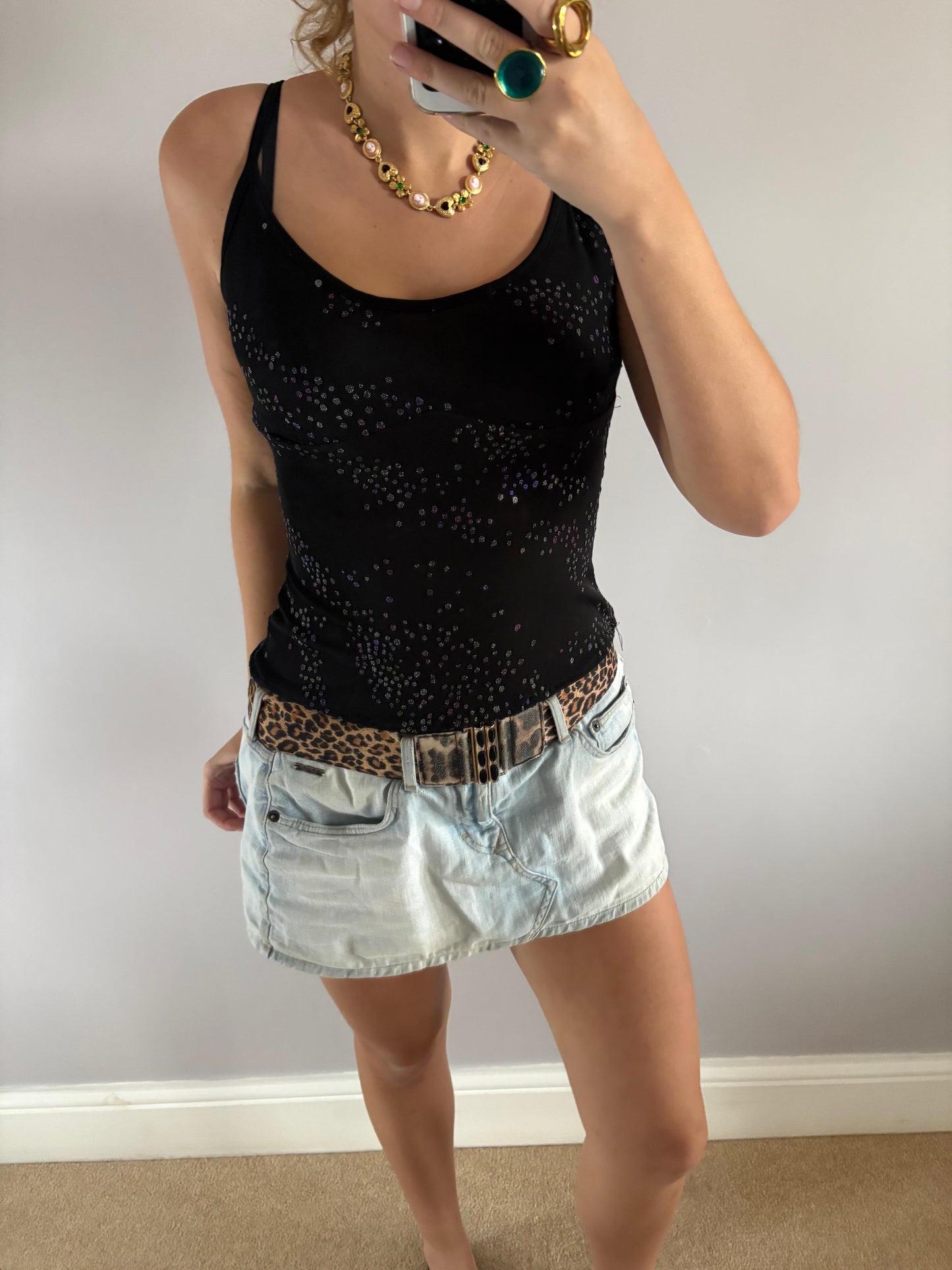 sequin cami top
