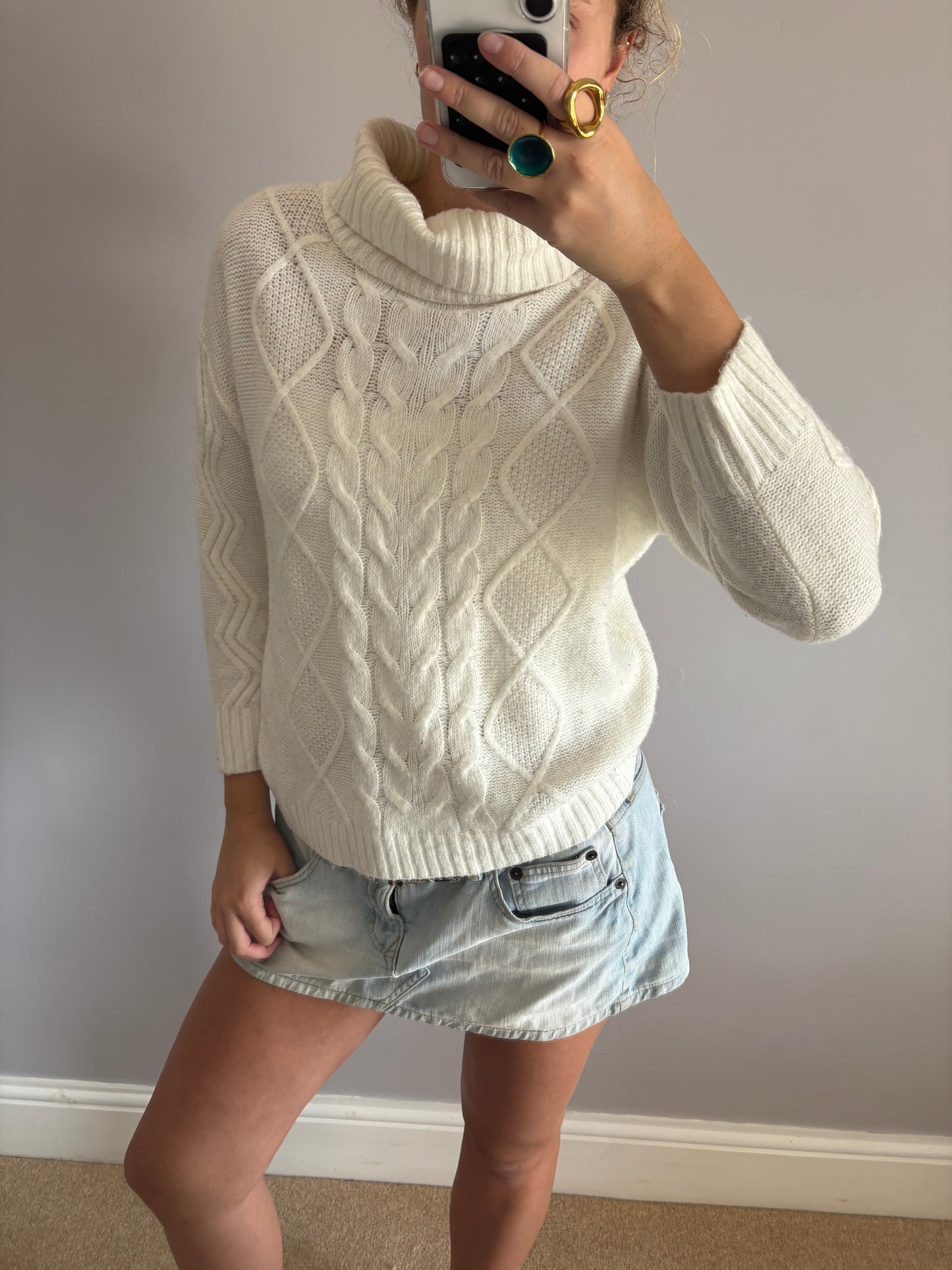 cableknit sweater