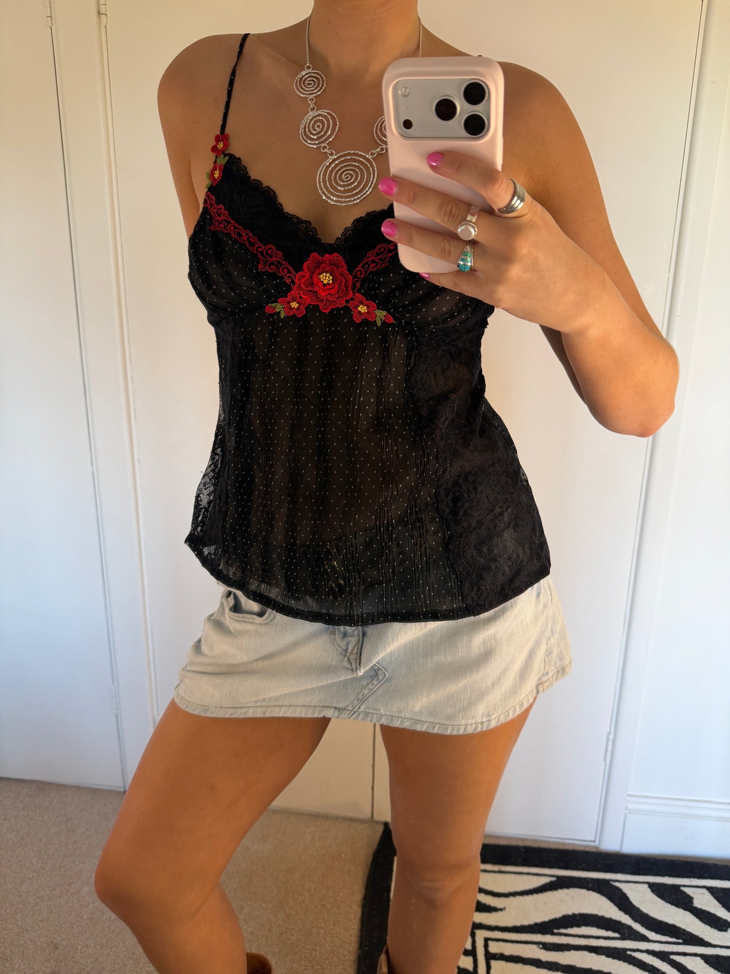 polka dot cami