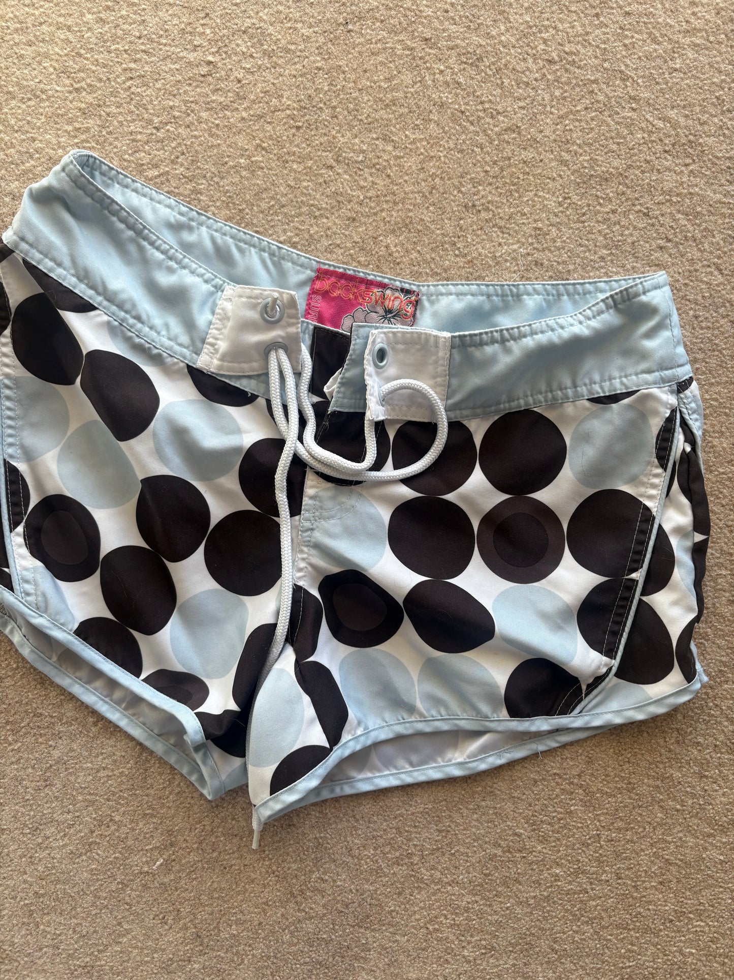 polka dot mini shorts