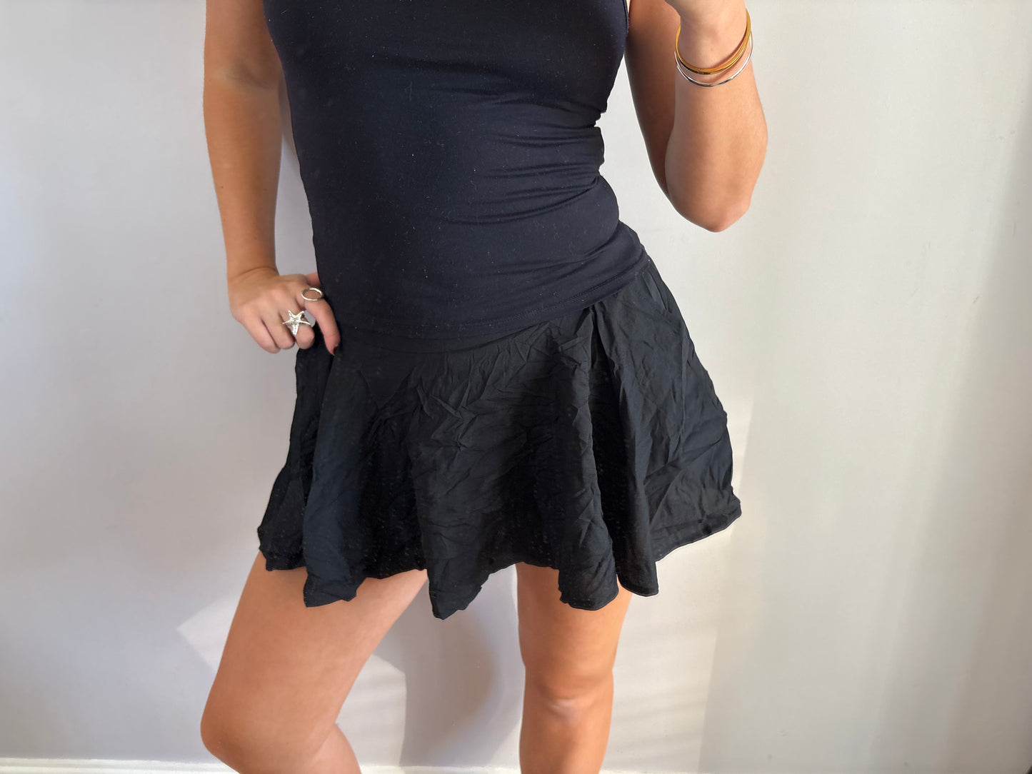 black skort