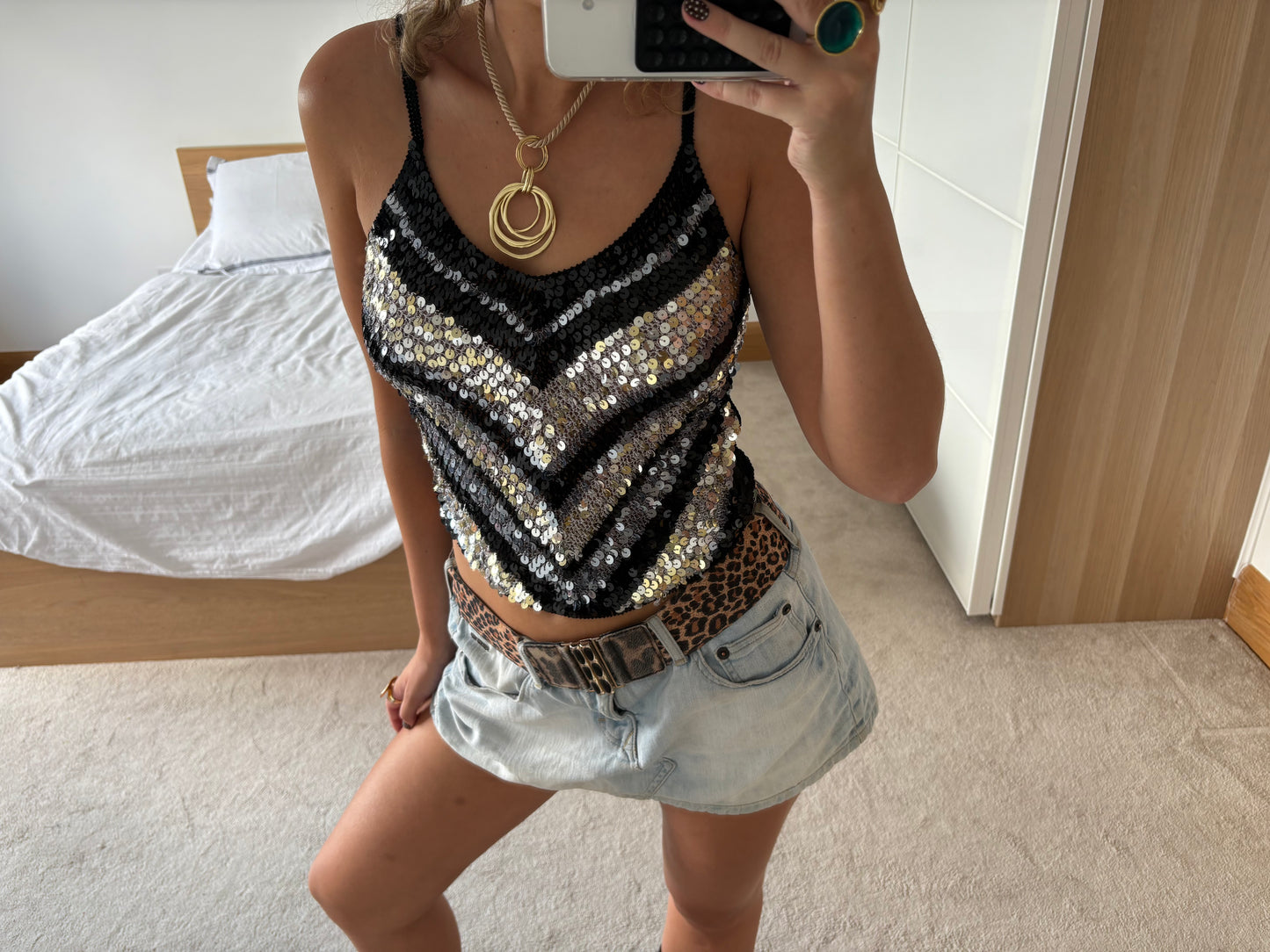 sequin cami