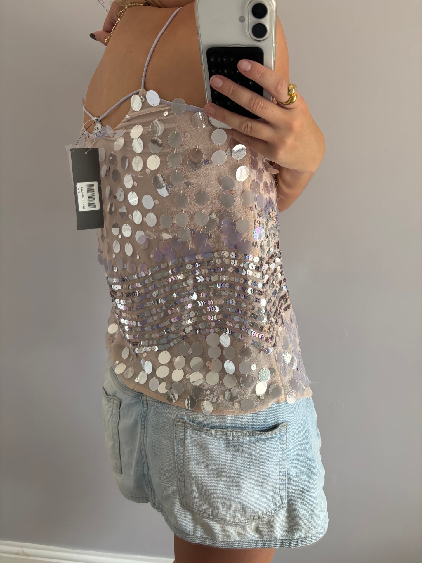 sequin cami