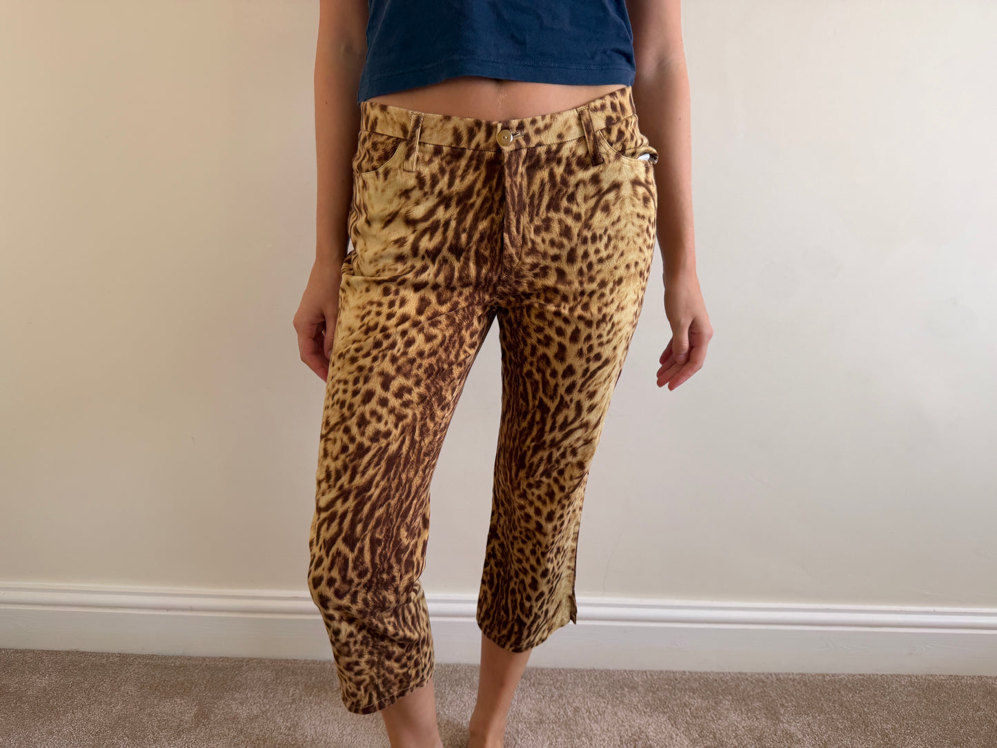 leopard capris