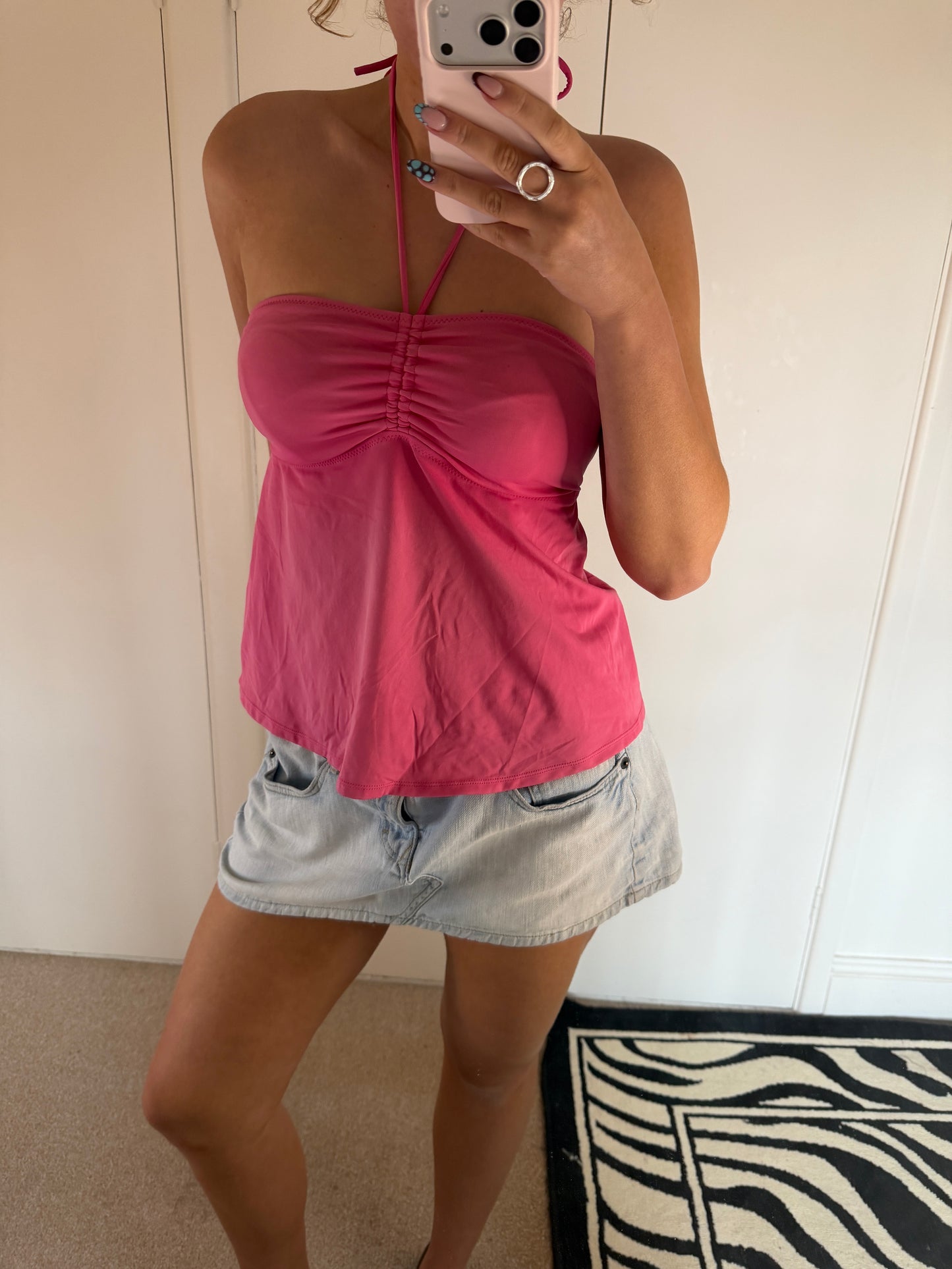 pink halter