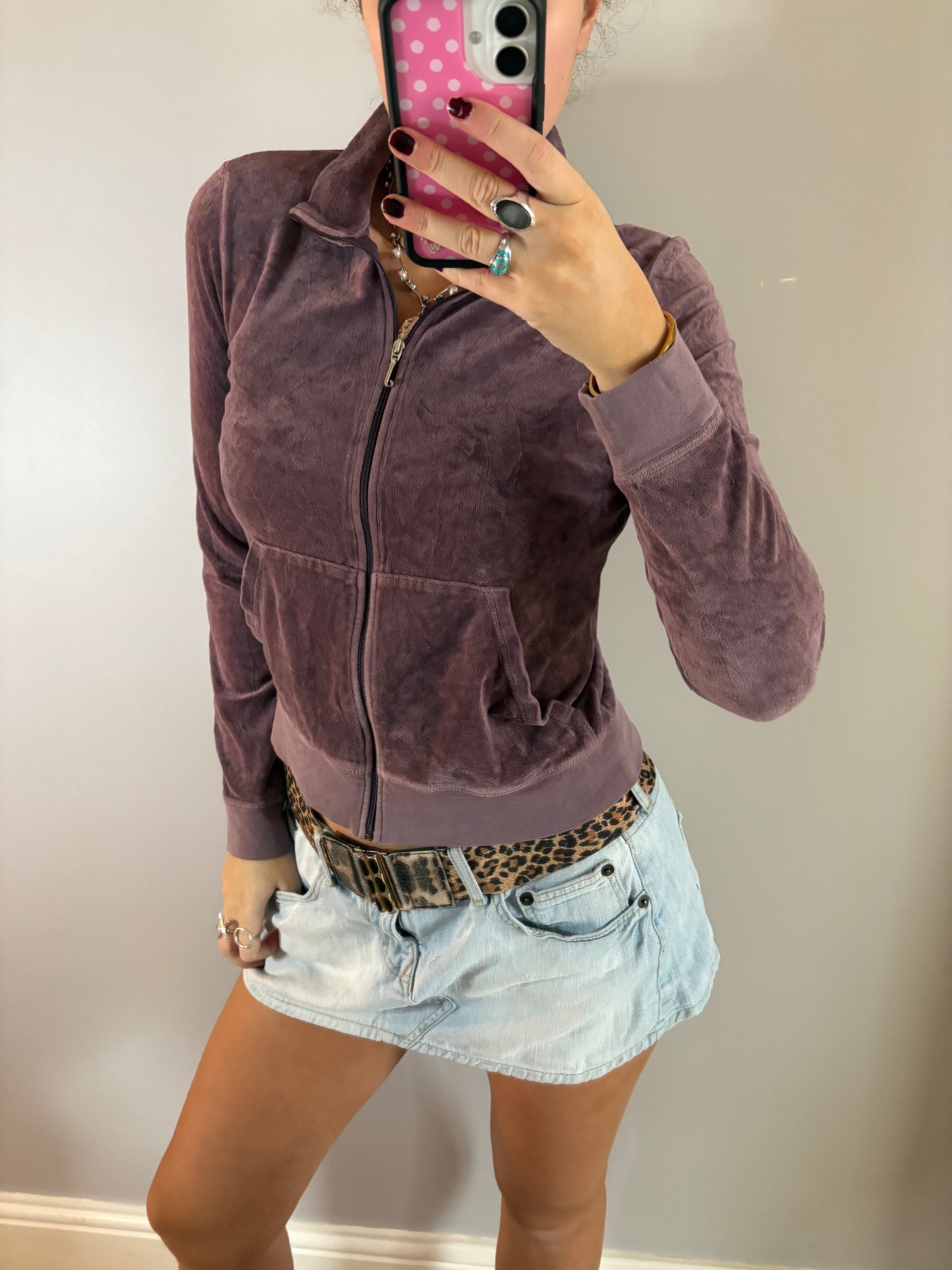 purple velvet jumper