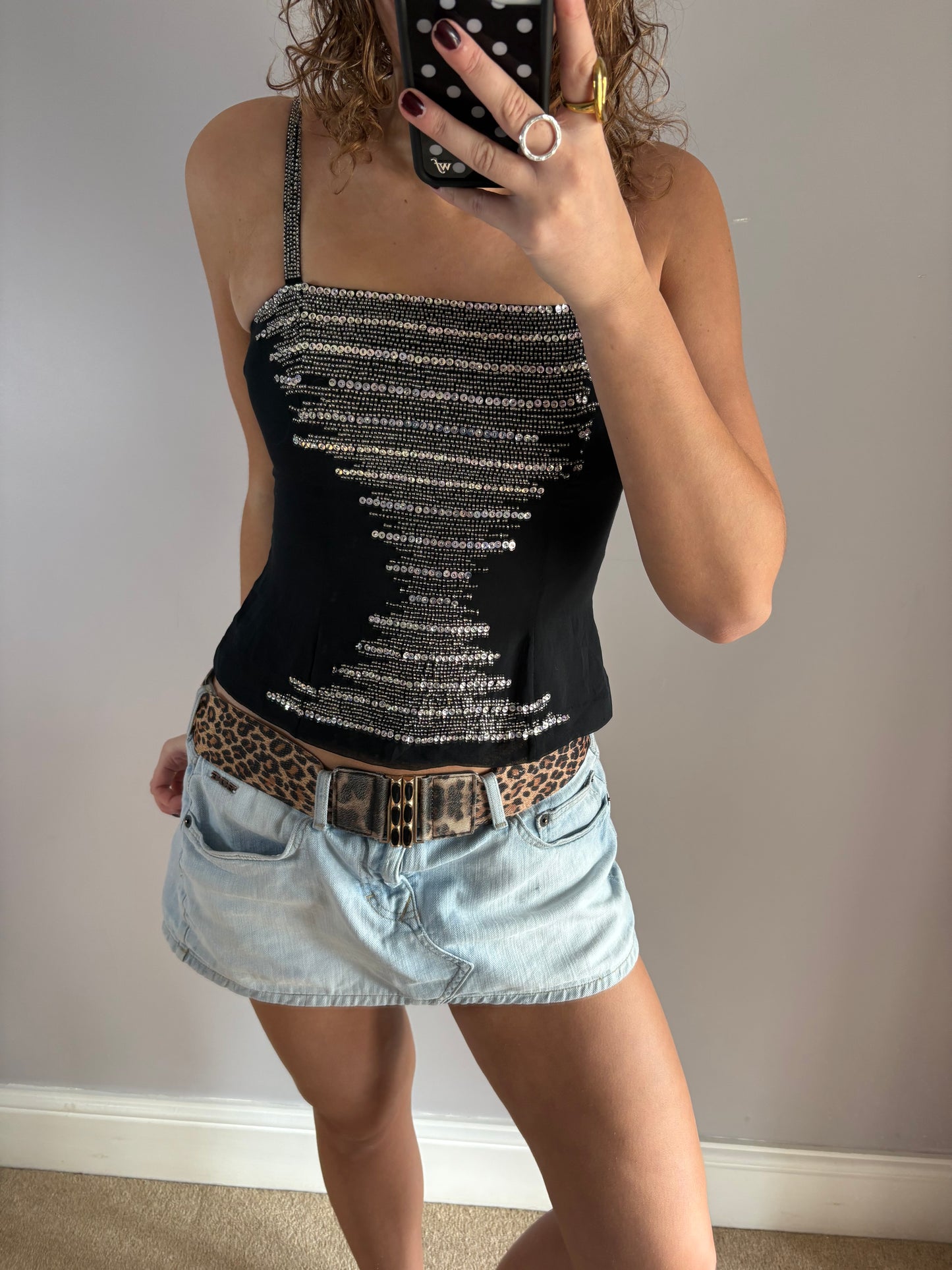 sequin cami
