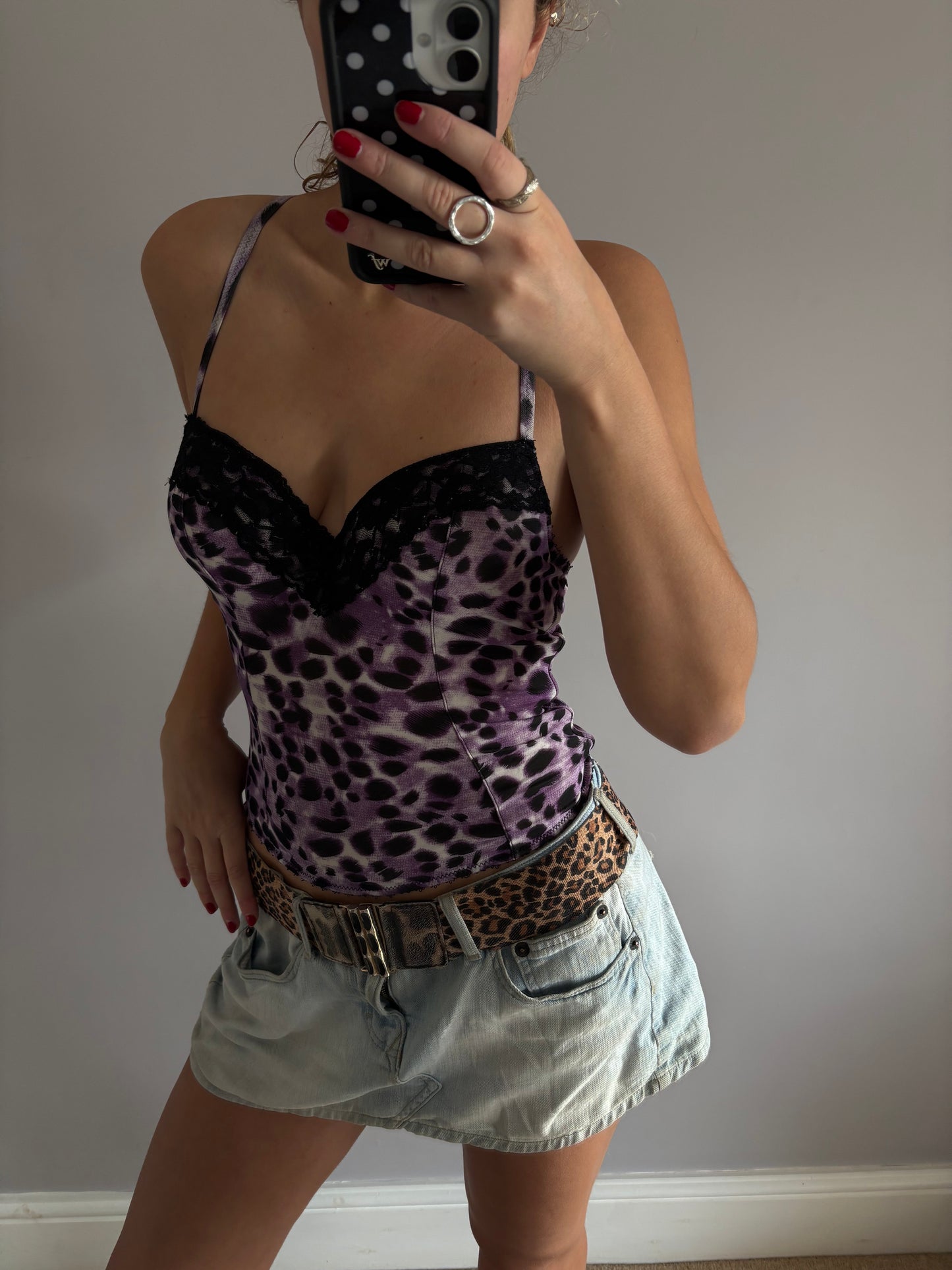 leopard corset
