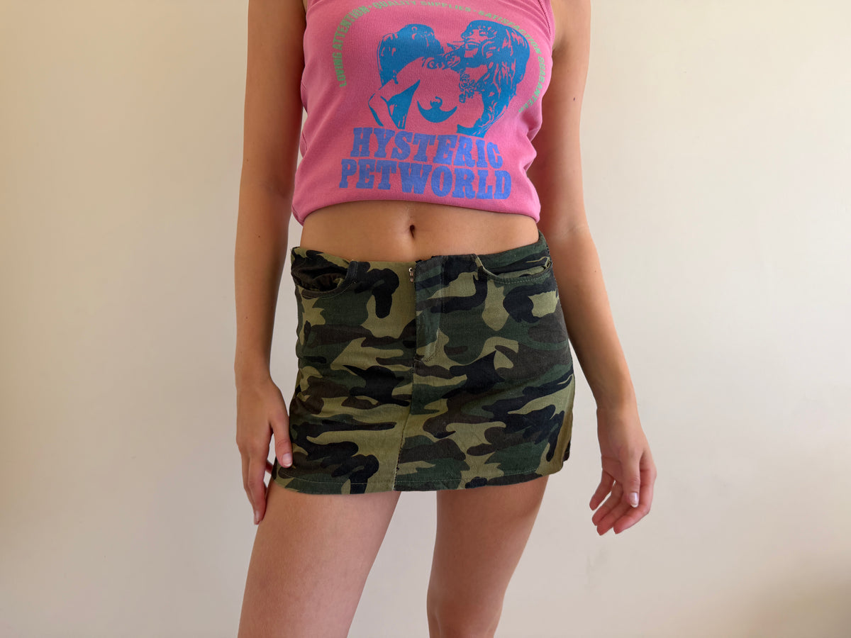 von dutch mini skirt