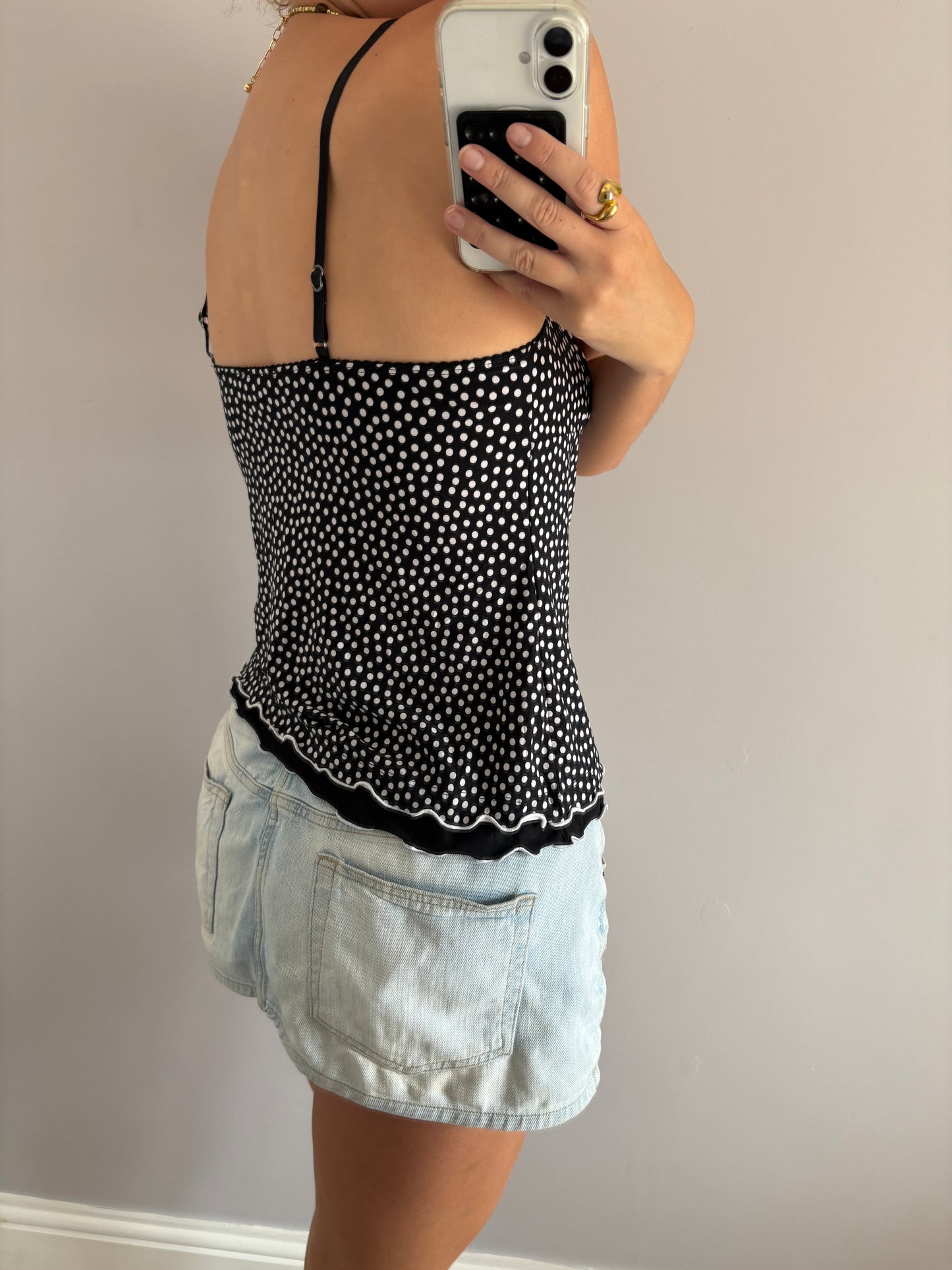 polka dot cami