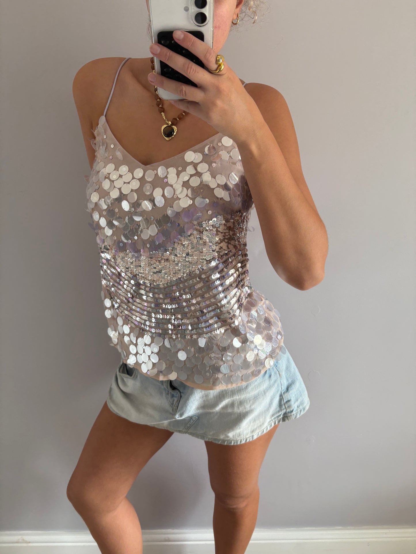 sequin cami