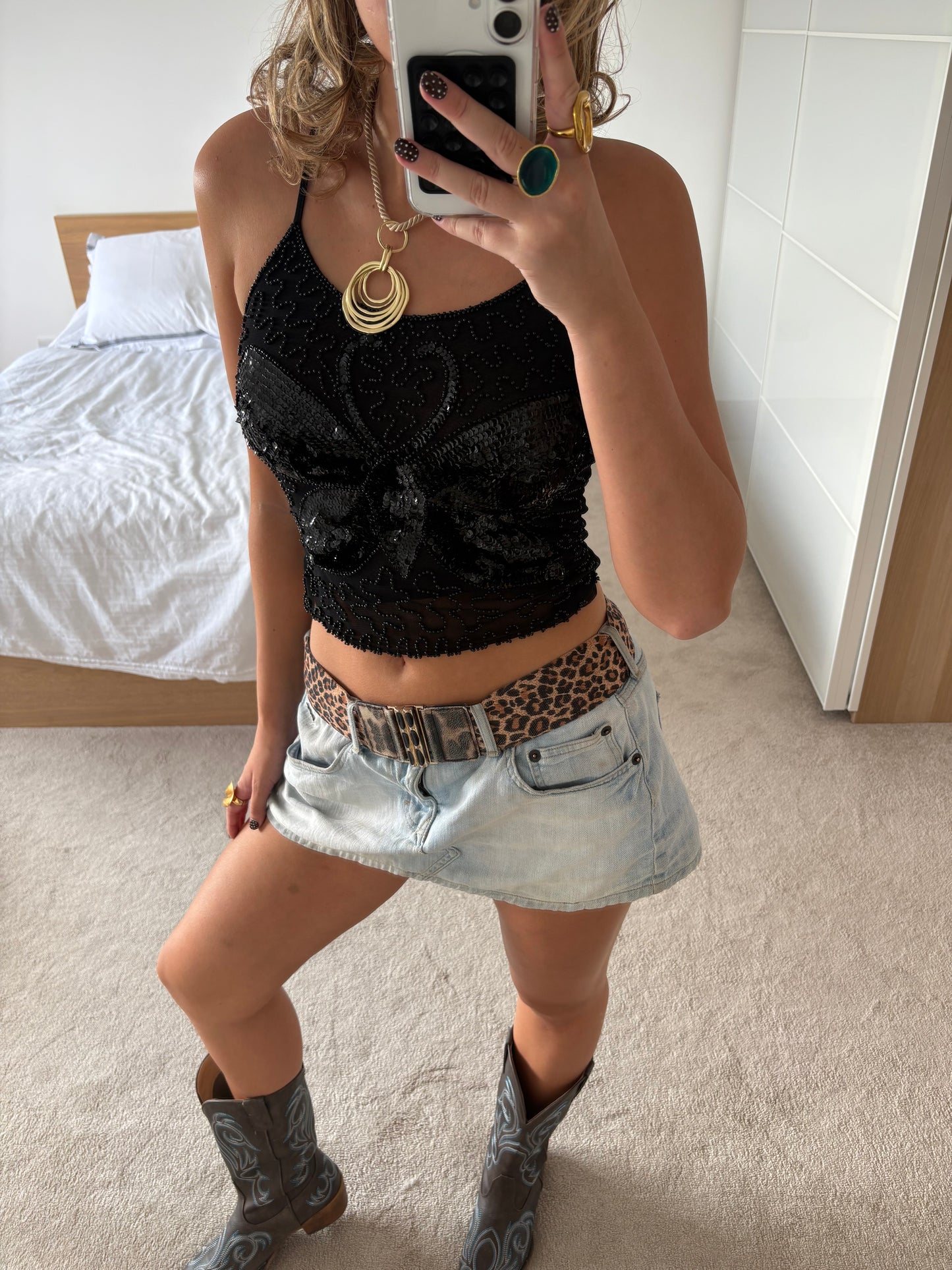 beaded cami