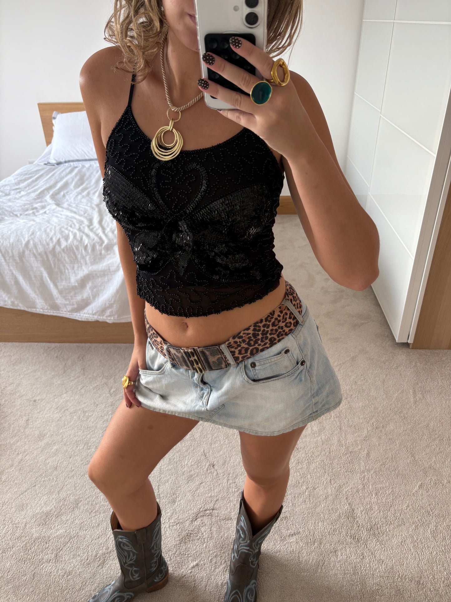 beaded cami