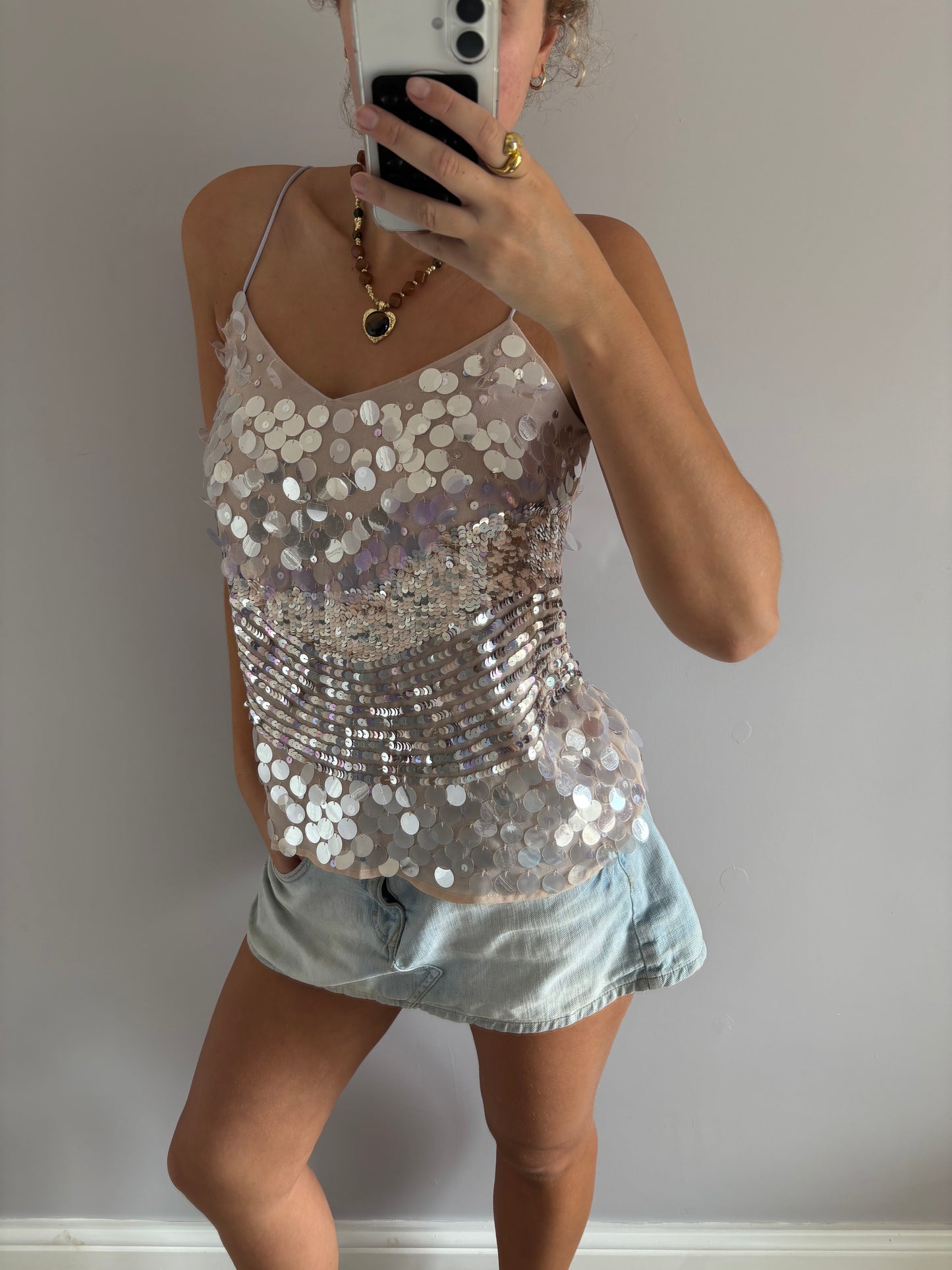 sequin cami