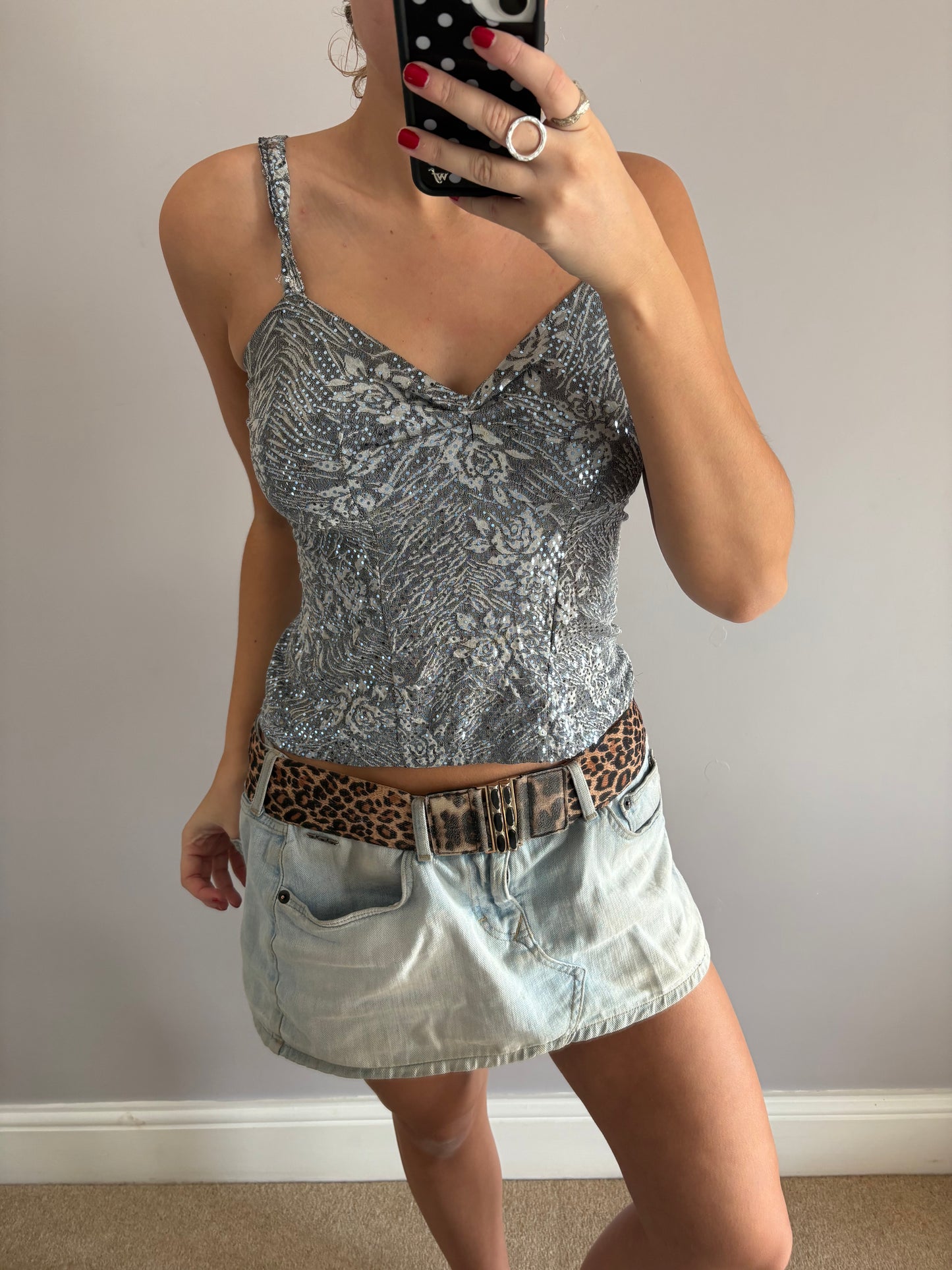 sequin cami