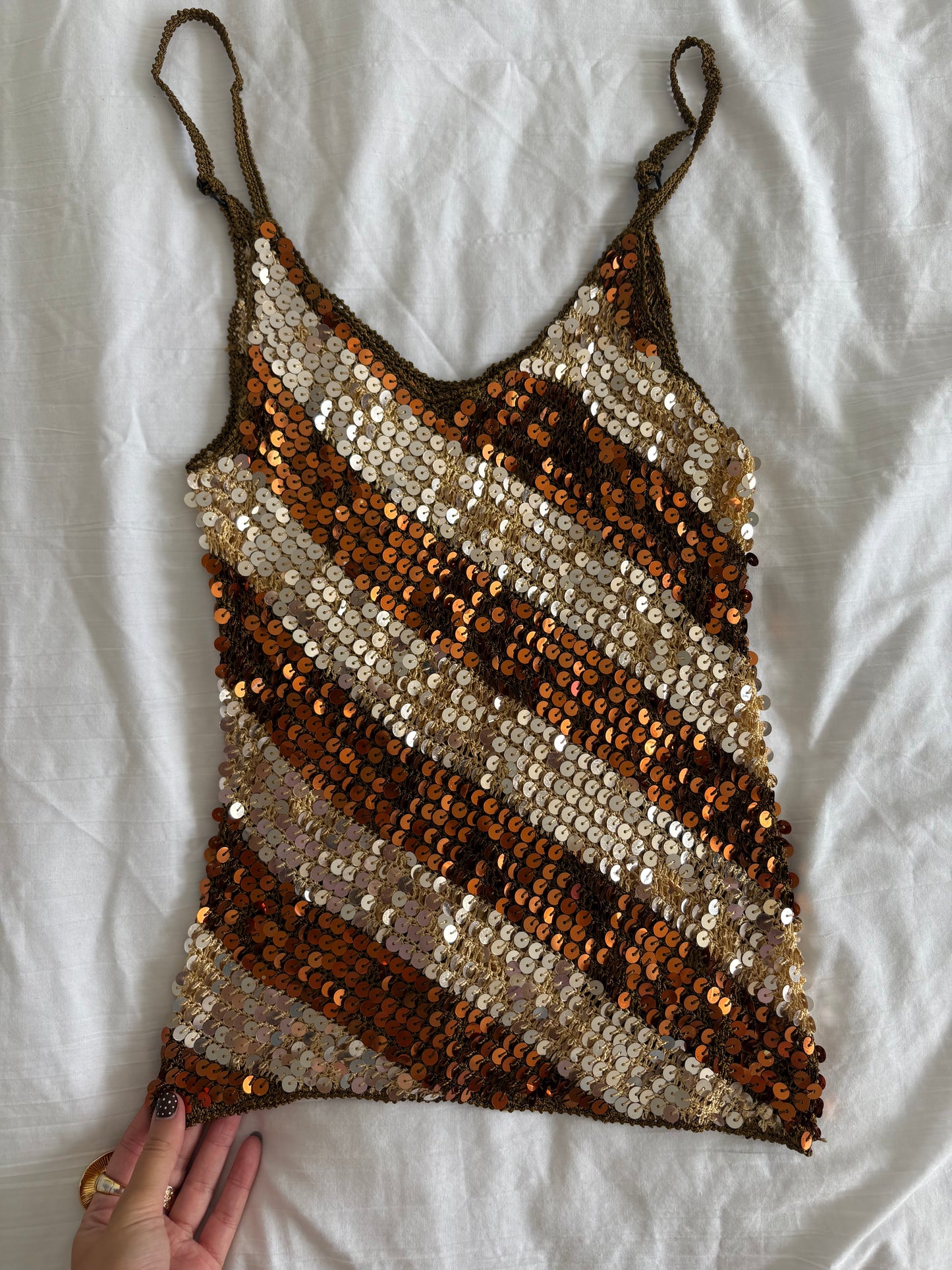 sequin cami