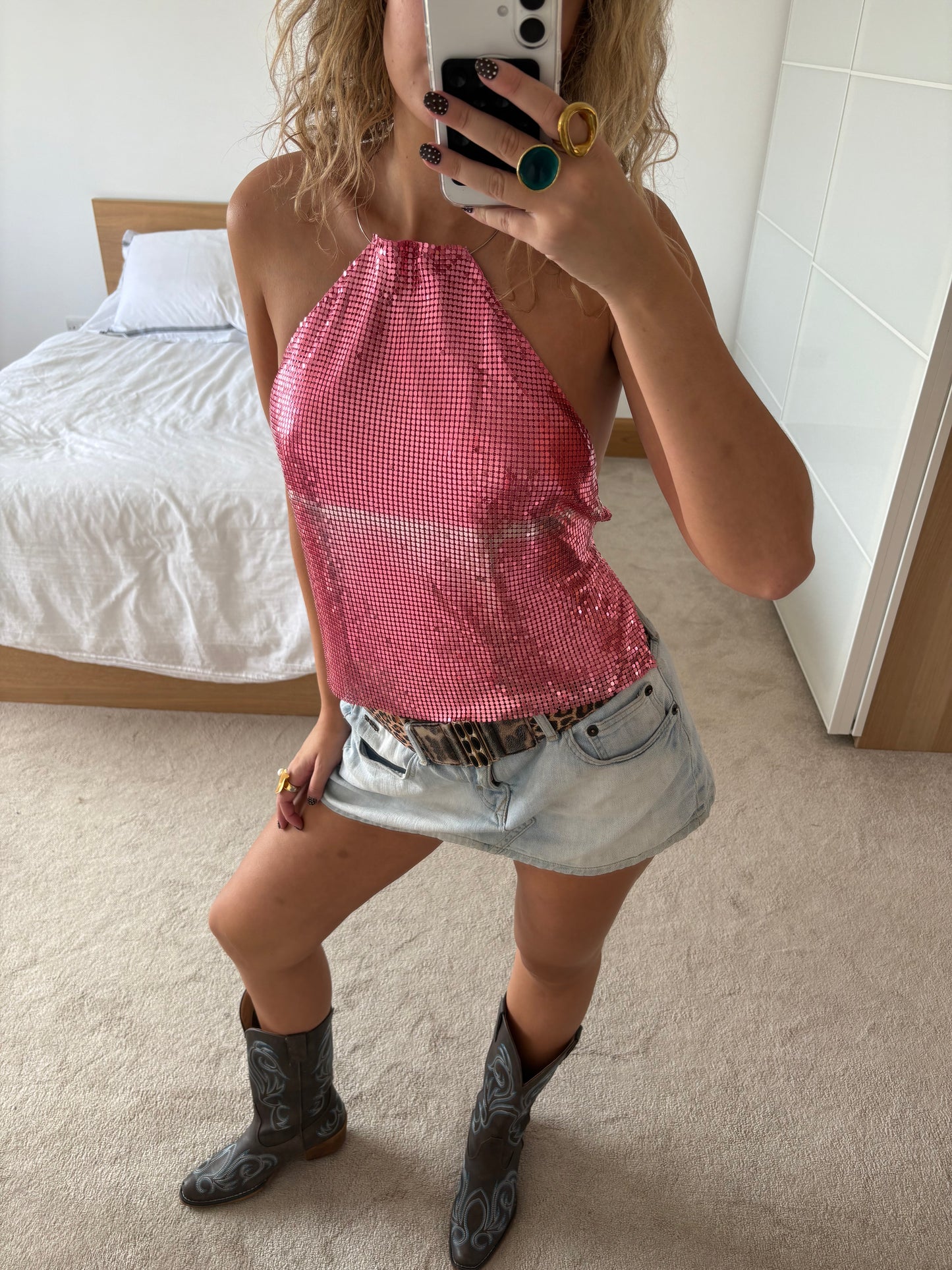 sequin cami