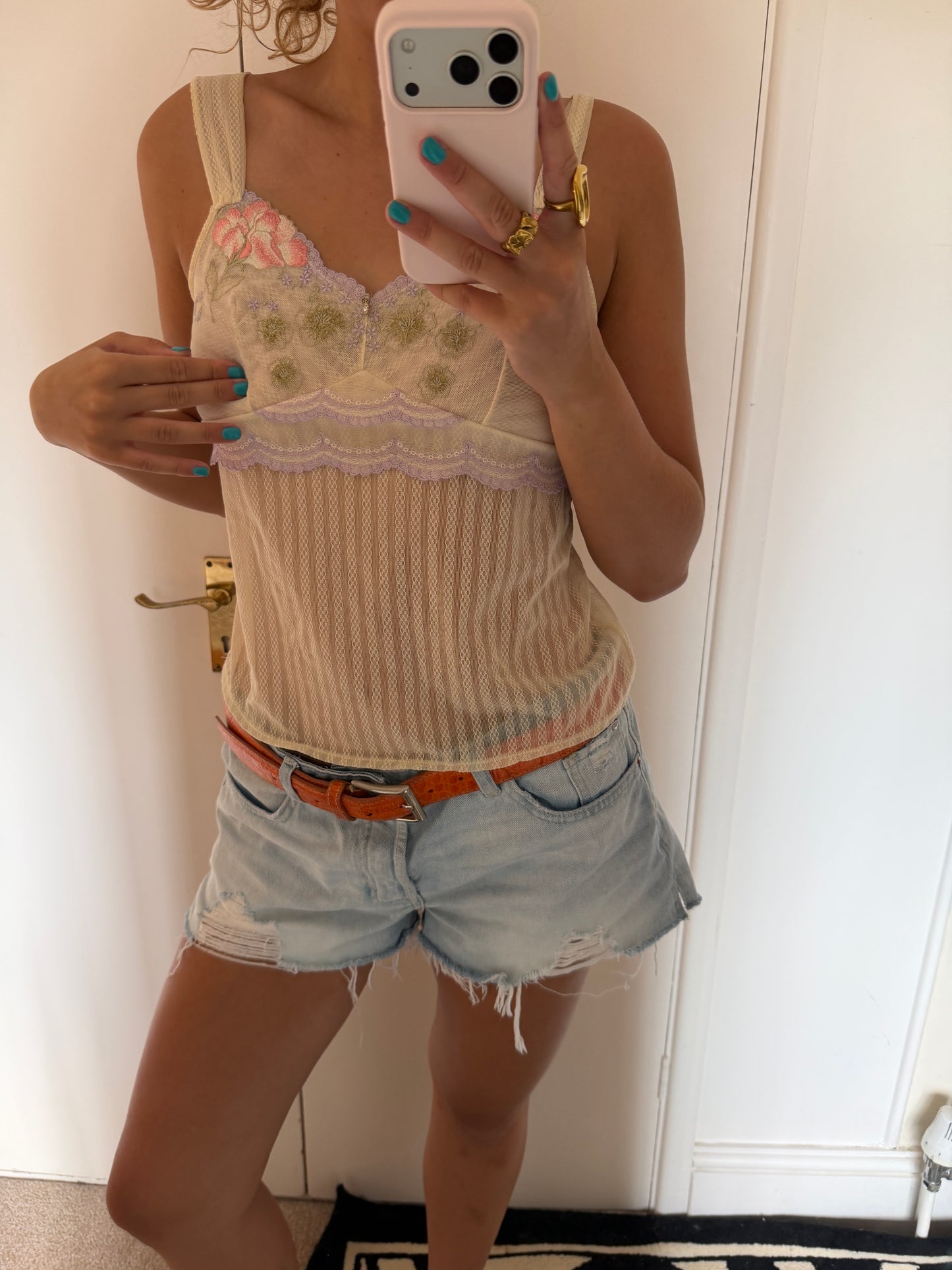 cream cami