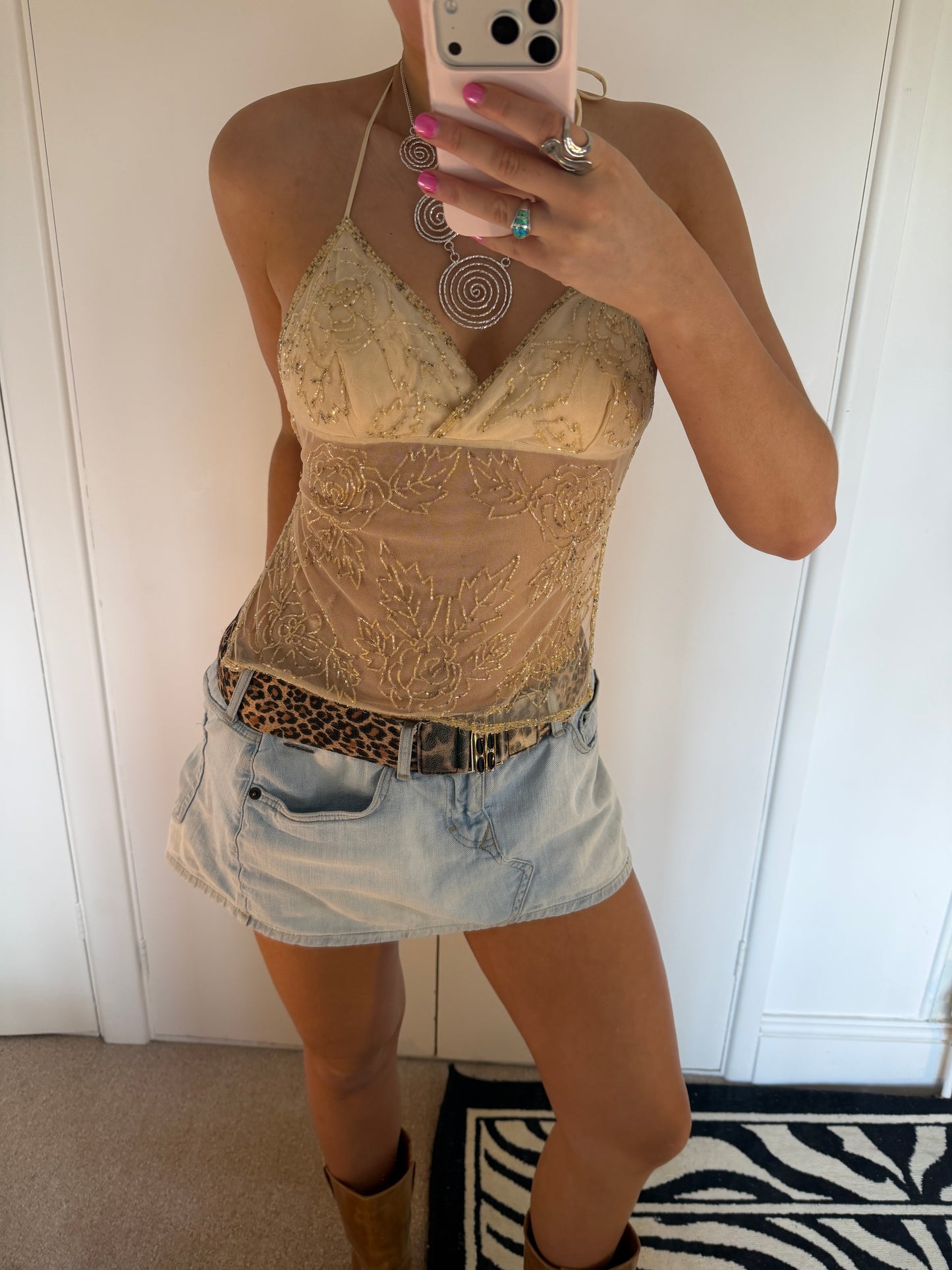beaded fairy cami