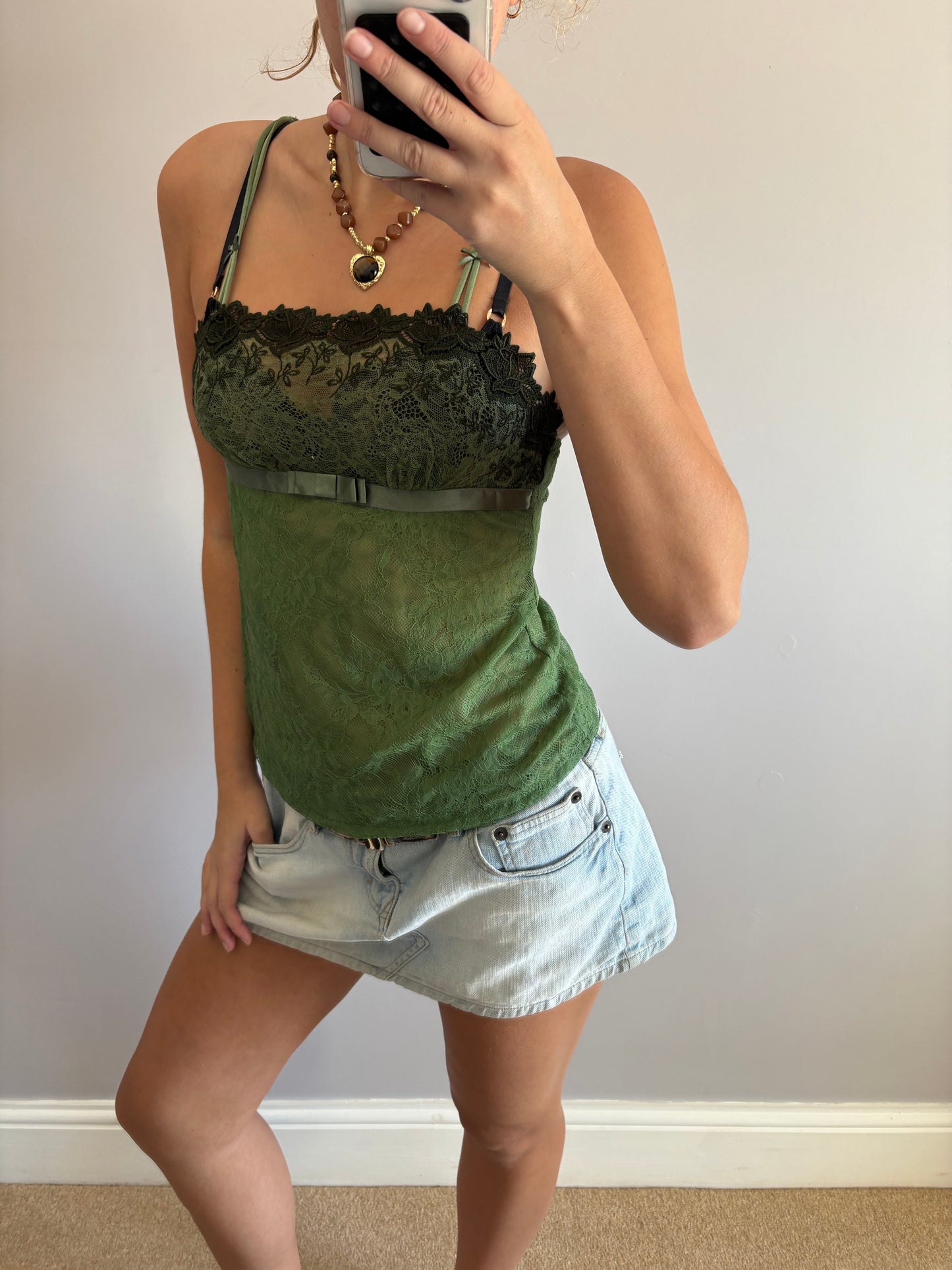 khaki cami