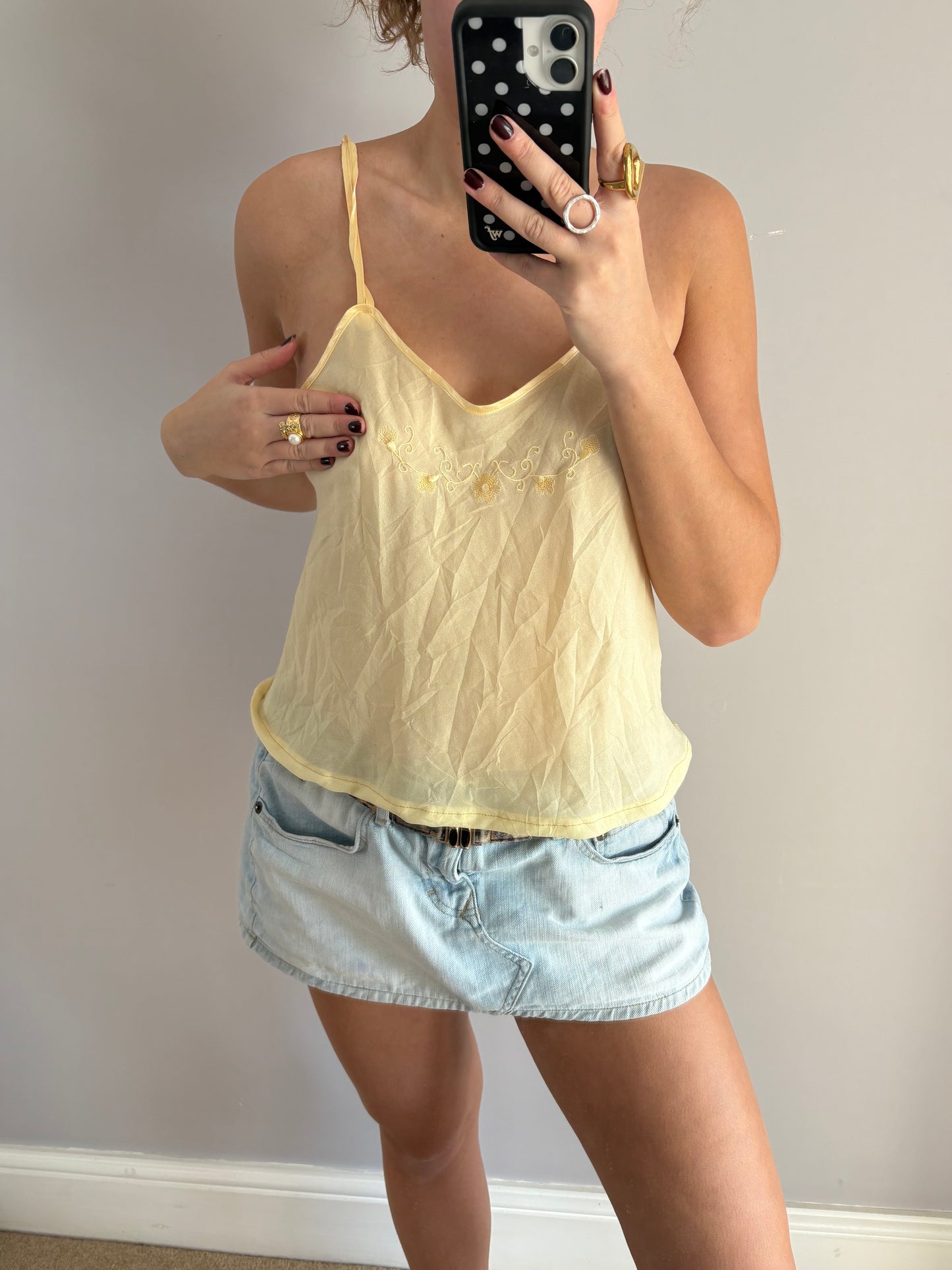 yellow cami