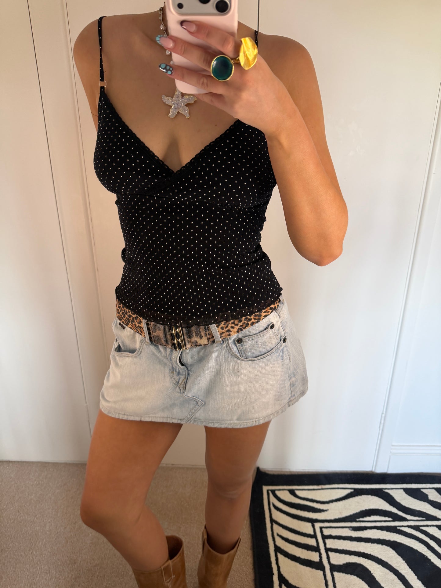 polka dot cami