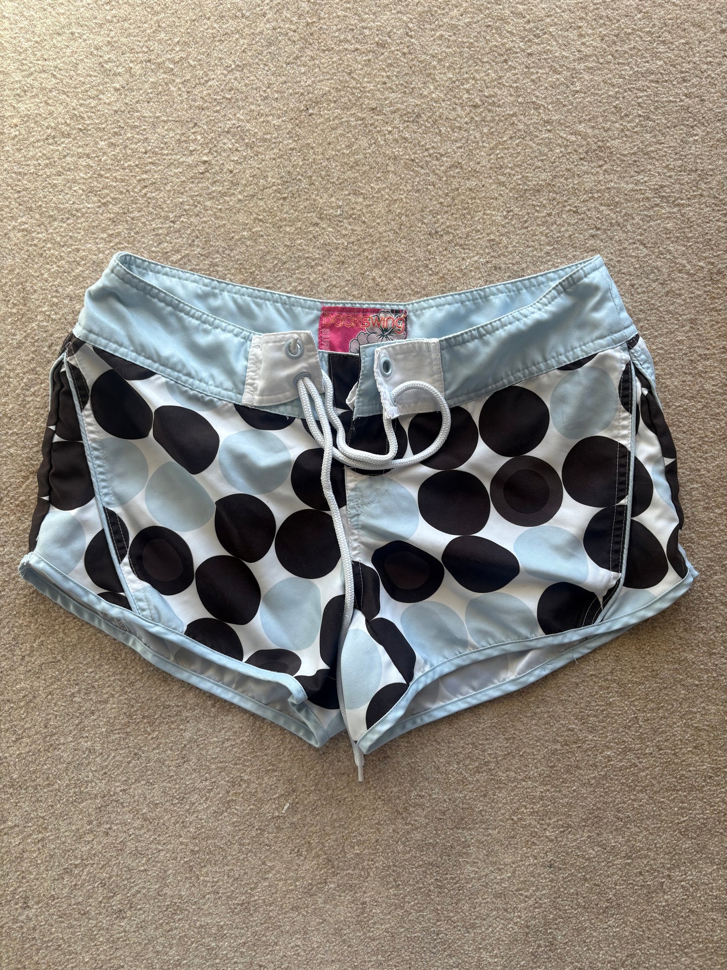 polka dot mini shorts