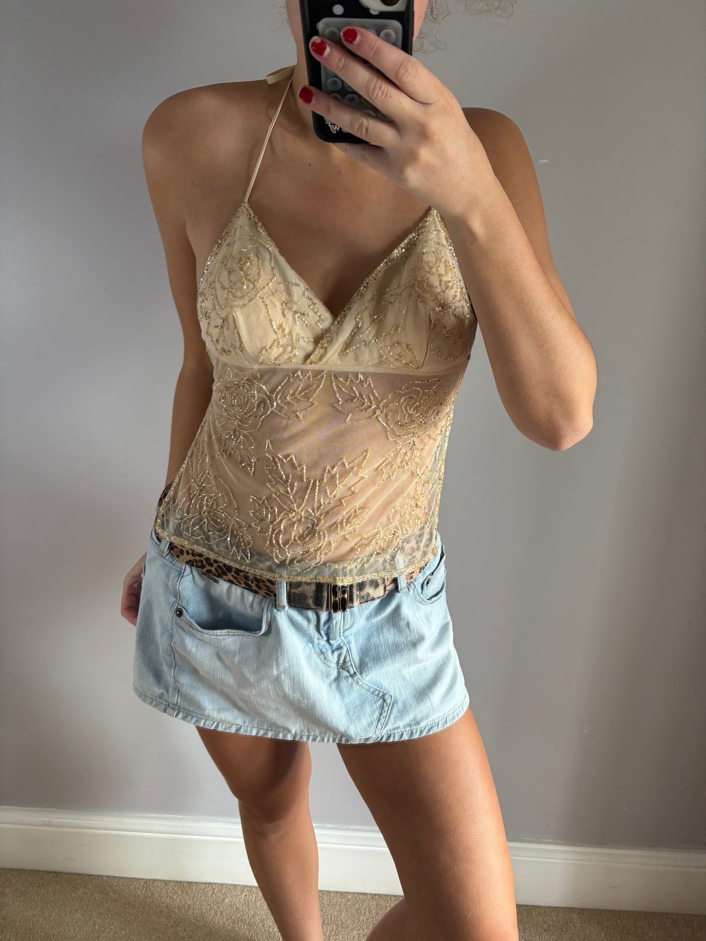 beaded cami