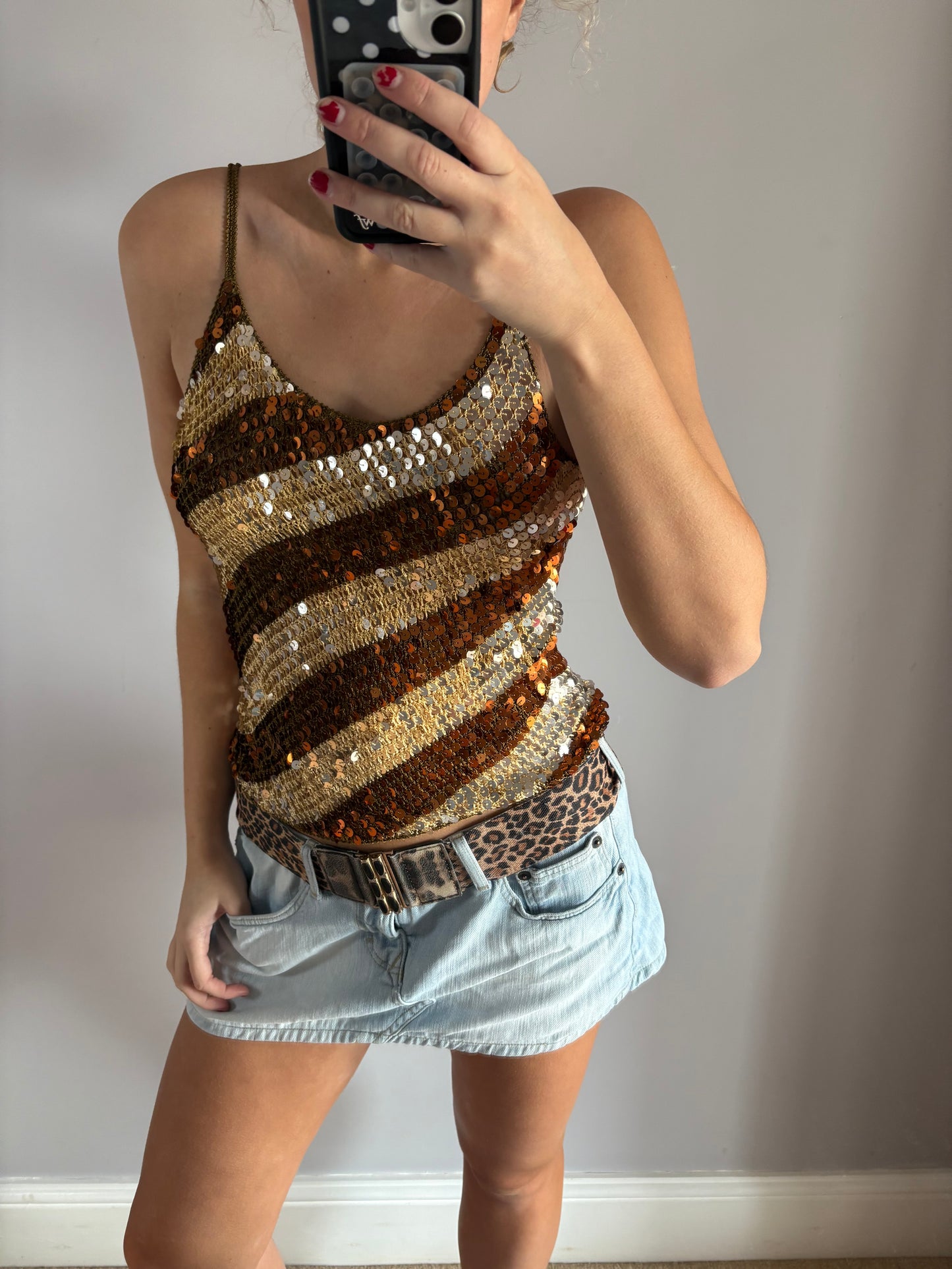 sequin cami