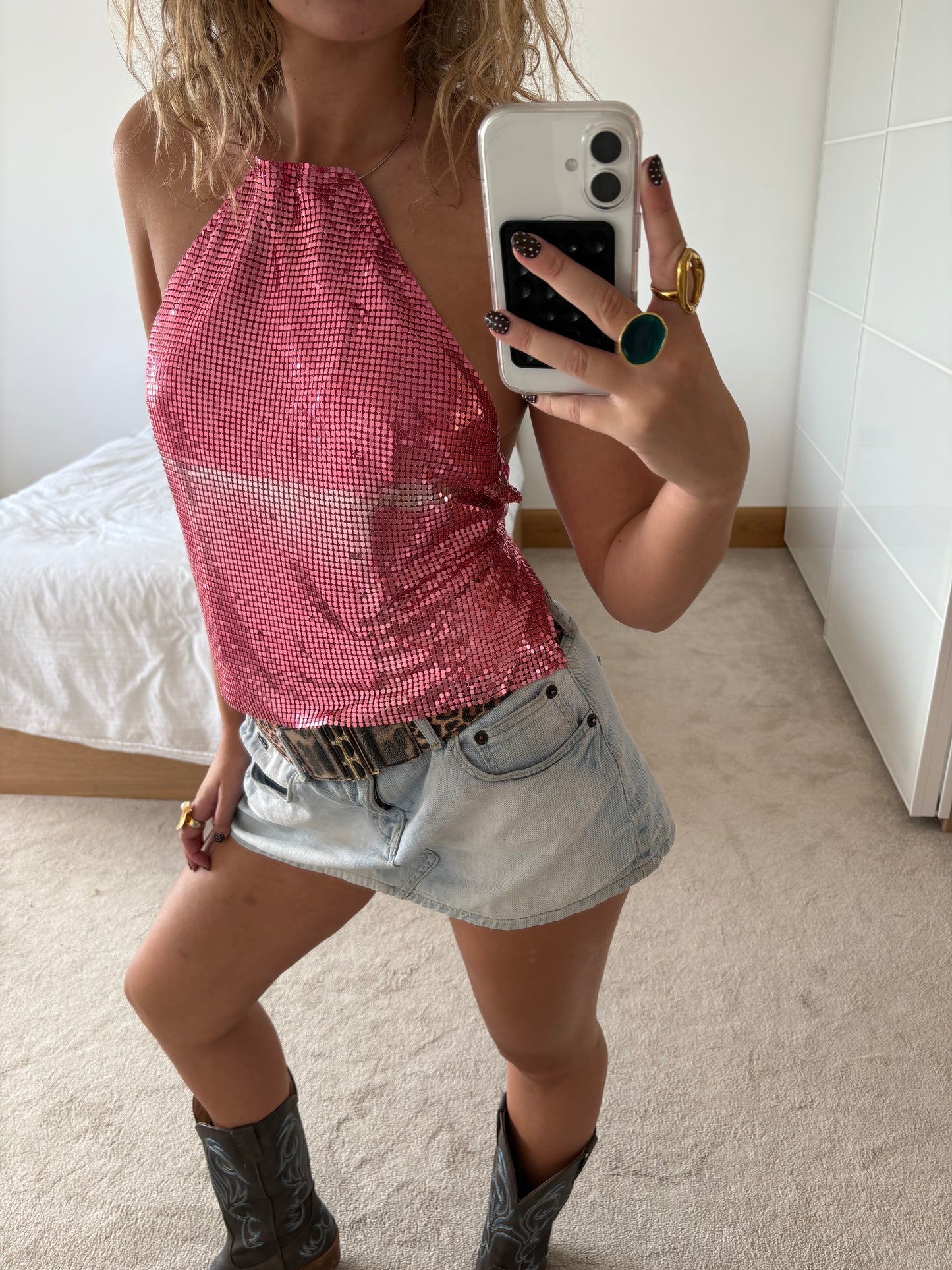 sequin cami