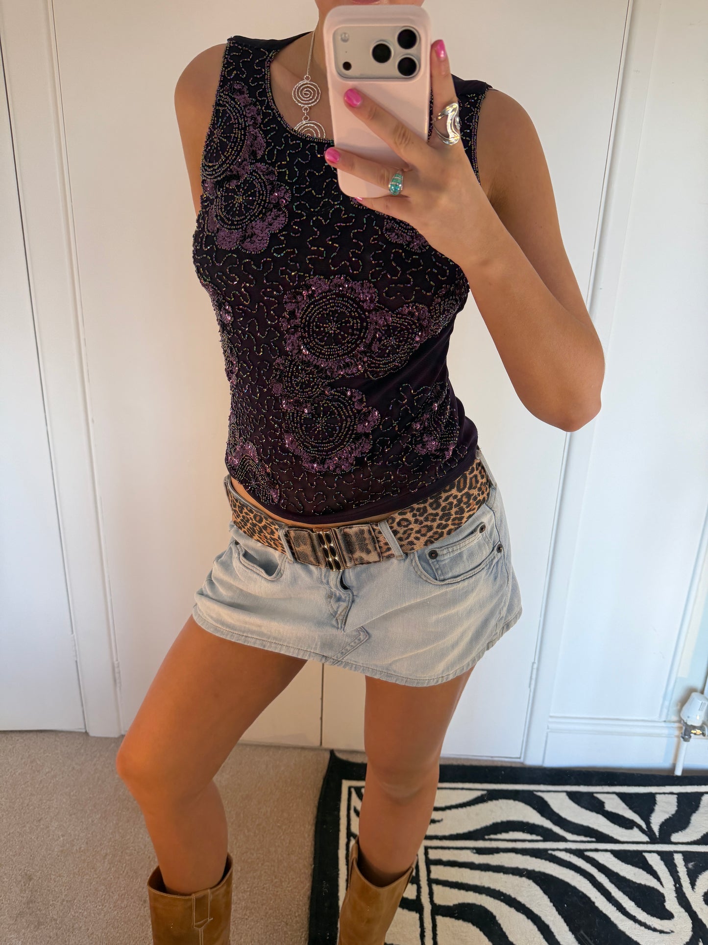 beaded top