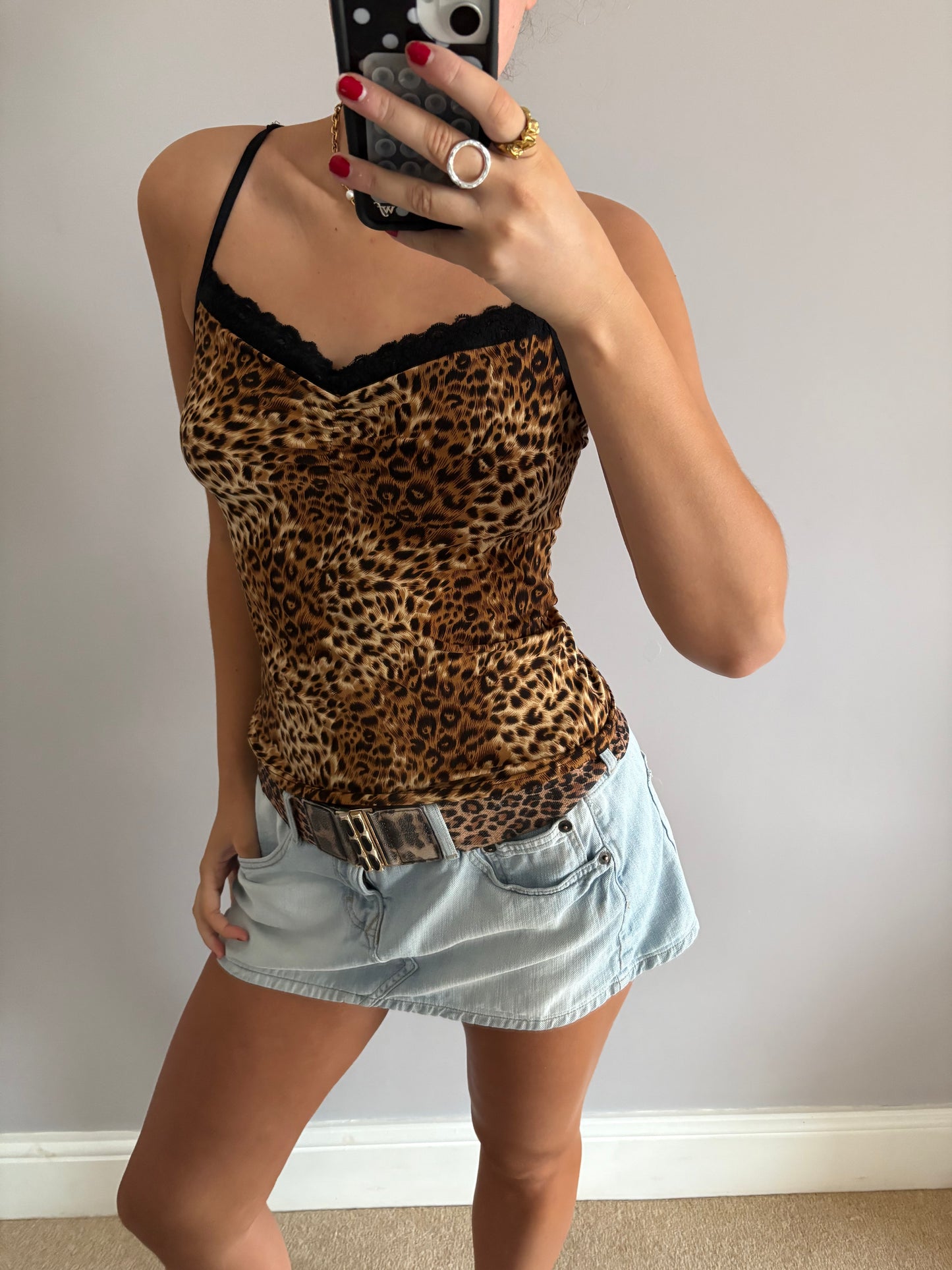 leopard cami
