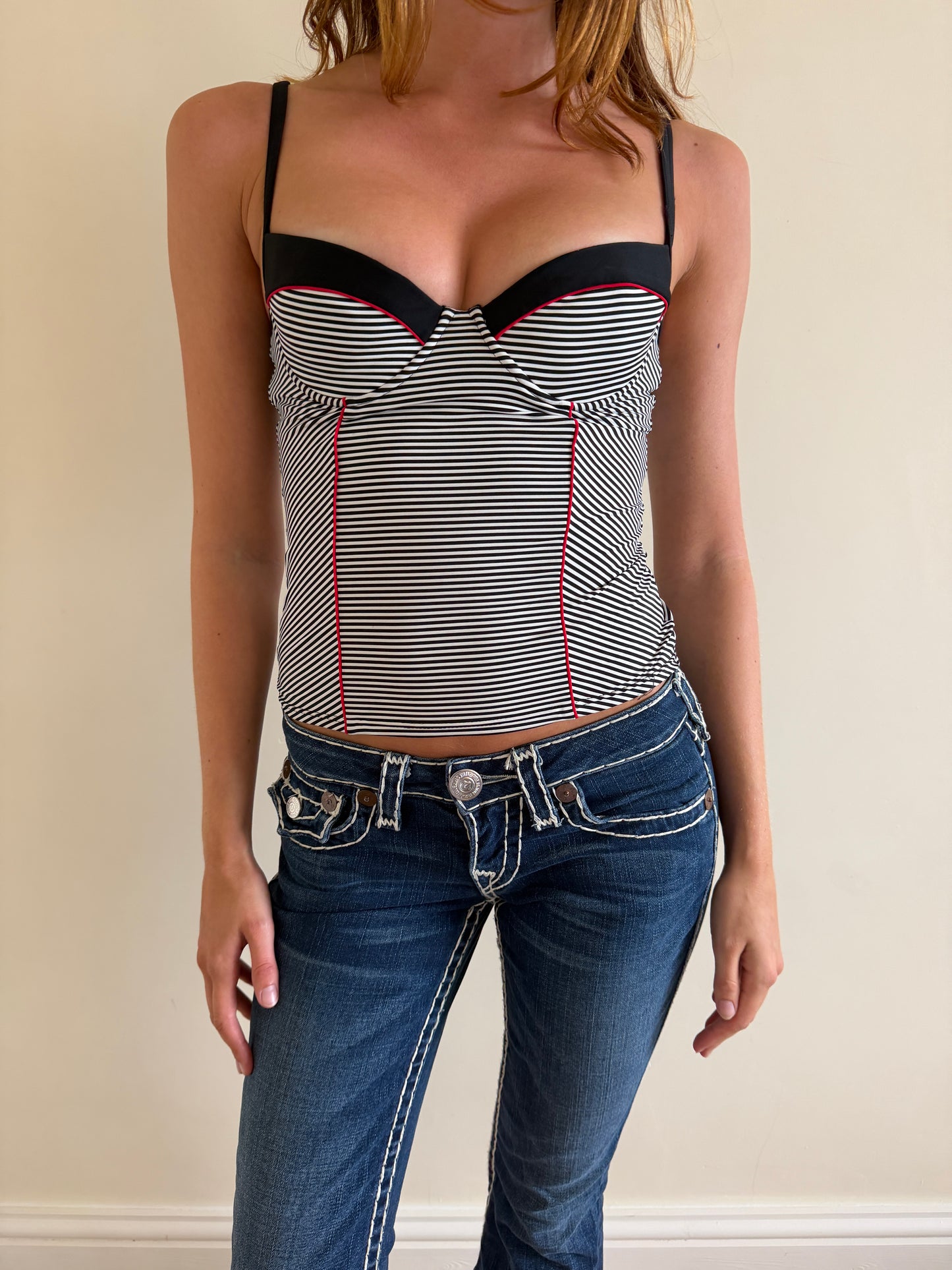 striped corset