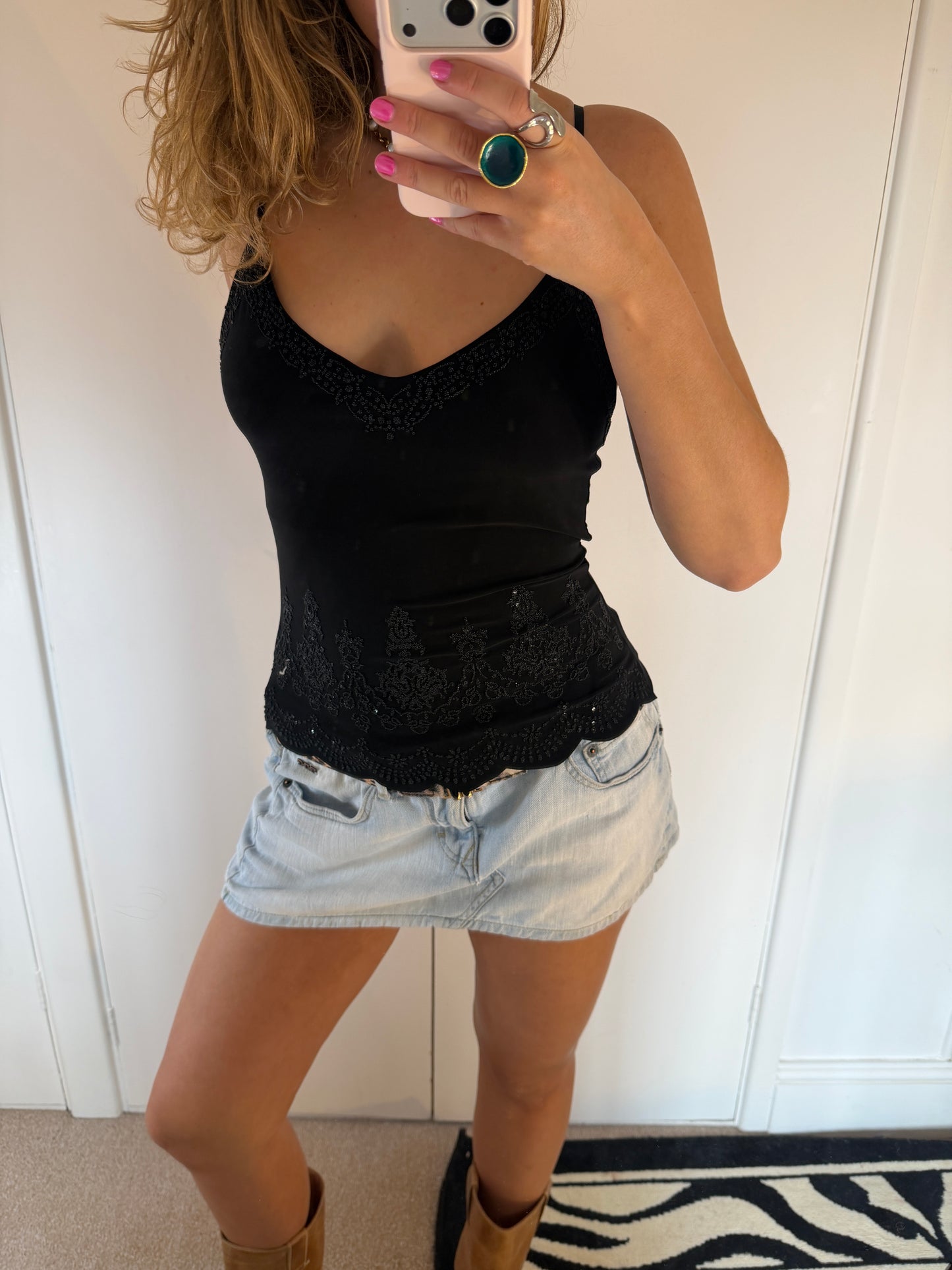 beaded cami
