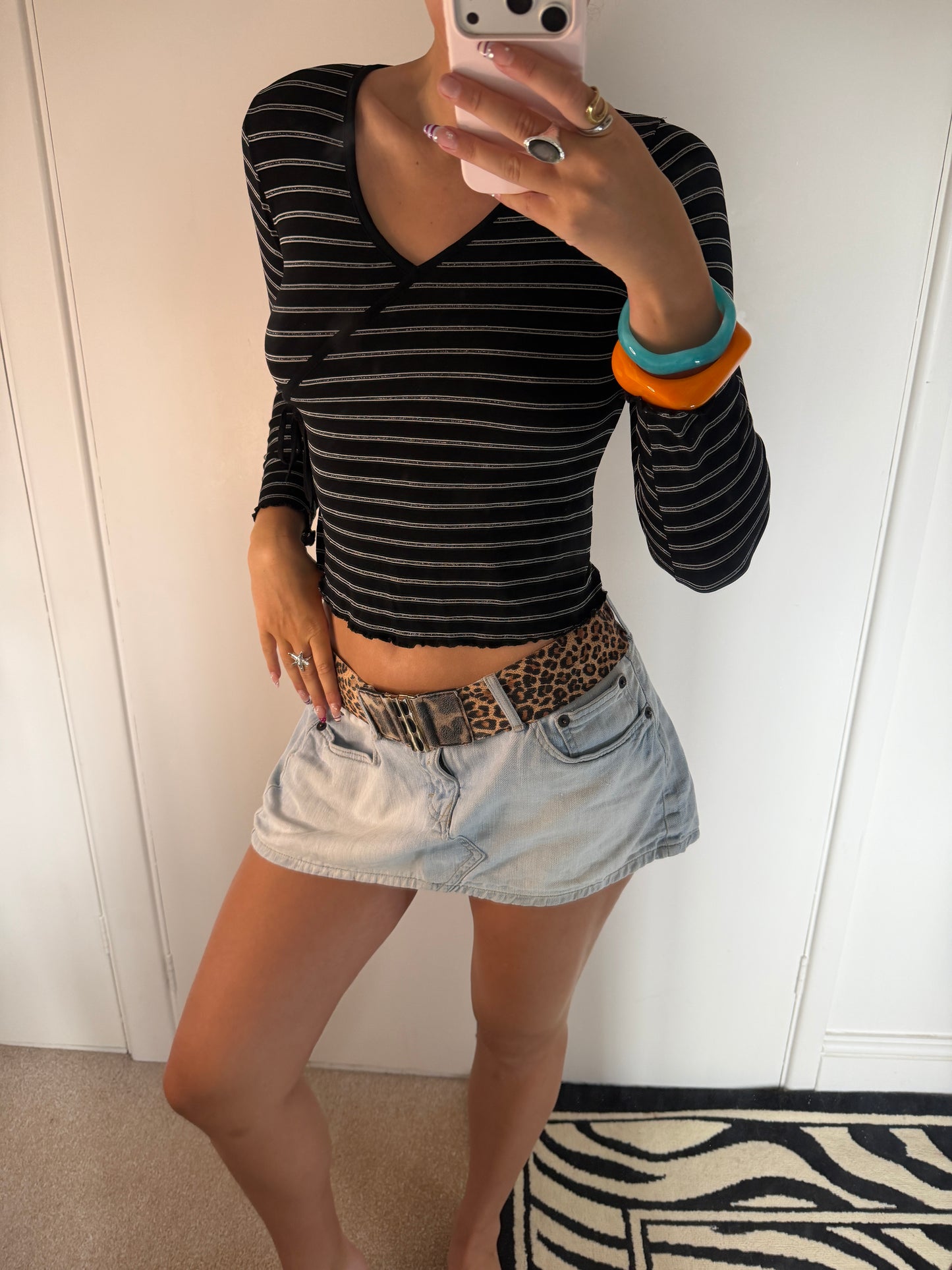striped top