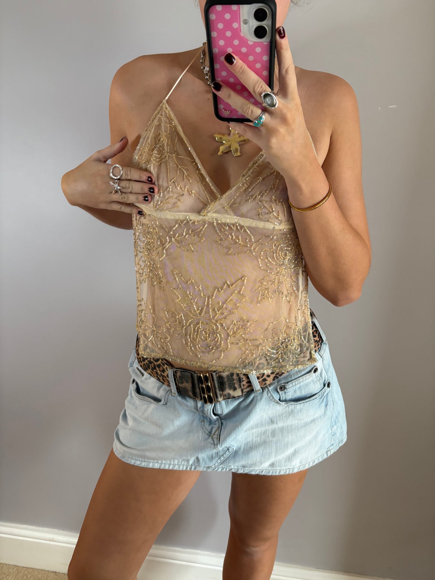 beaded cami