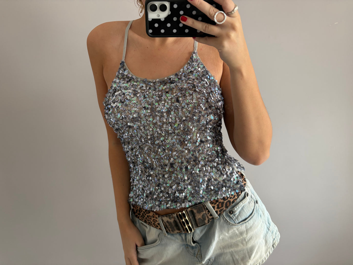sequin cami