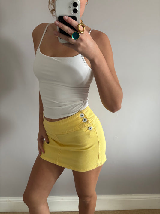 lemon mini skirt