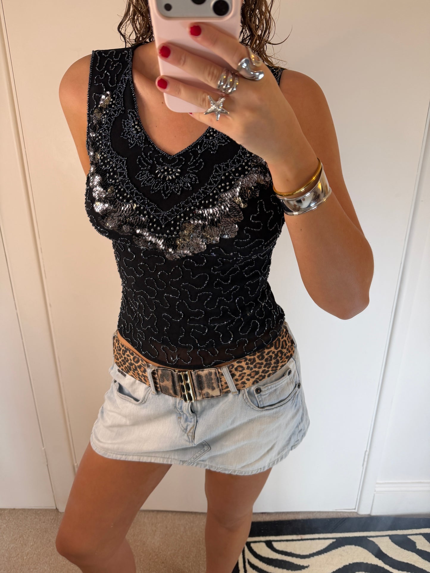 sequin top