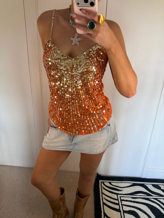 sequin cami