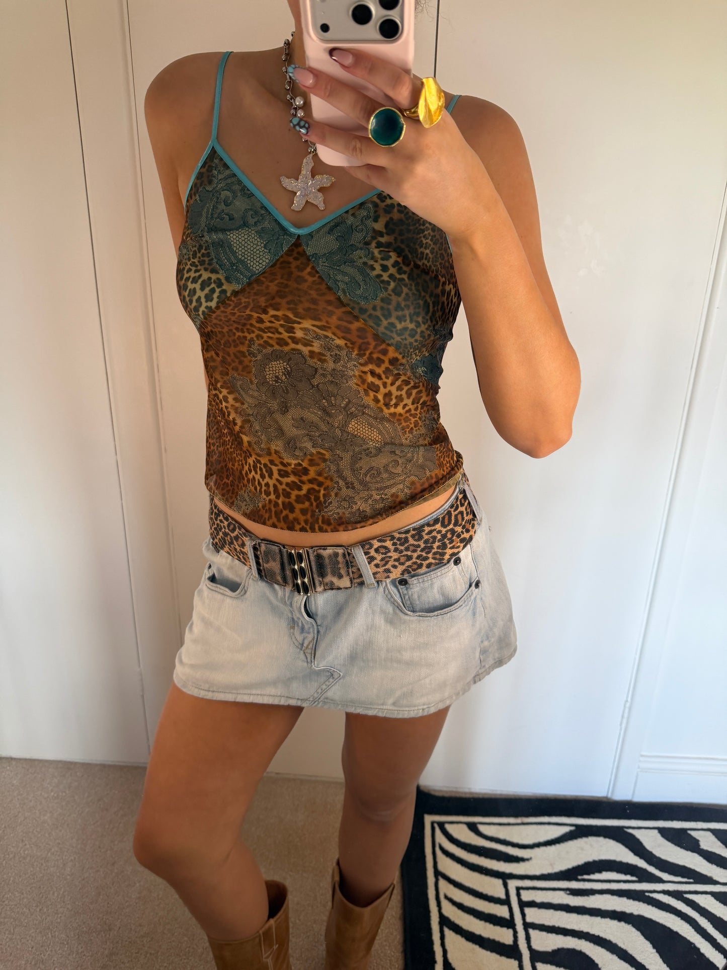 leopard cami
