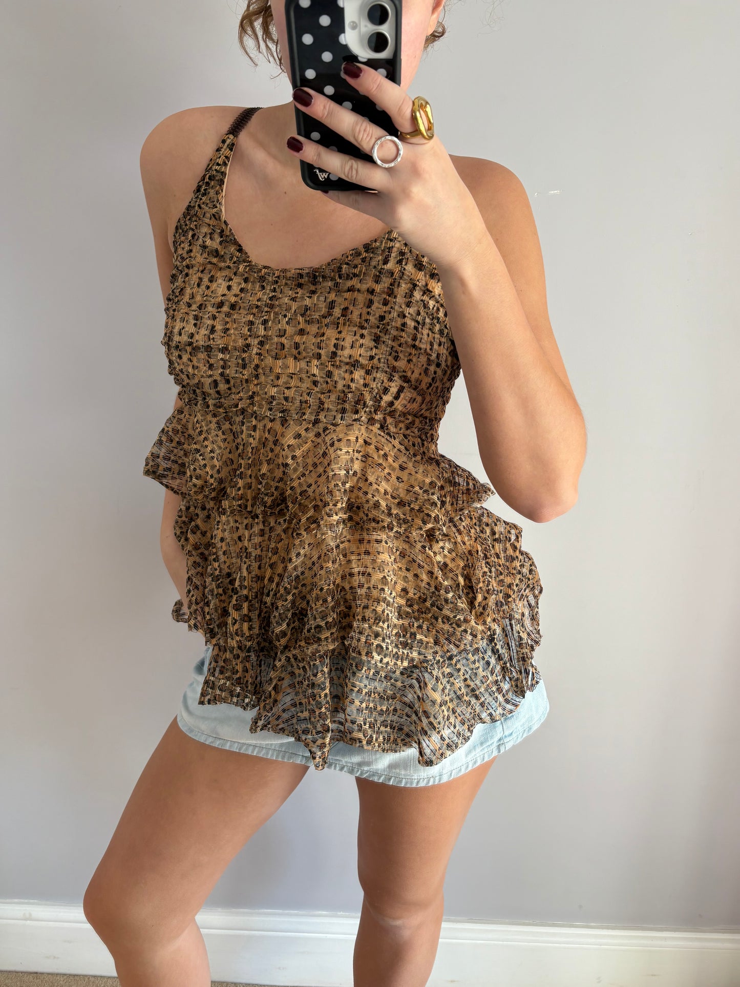 leopard cami