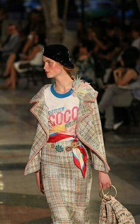 chanel runway babytee