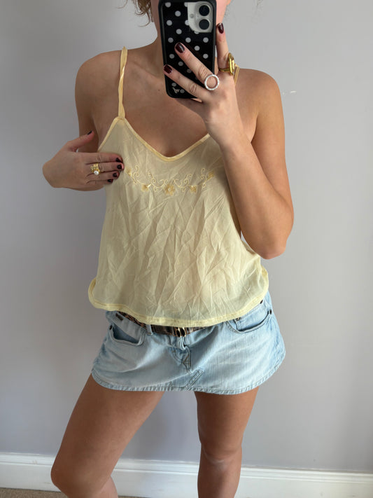 yellow cami