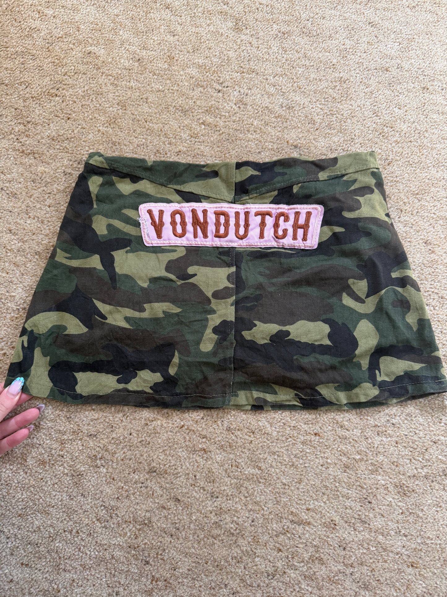 von dutch mini skirt